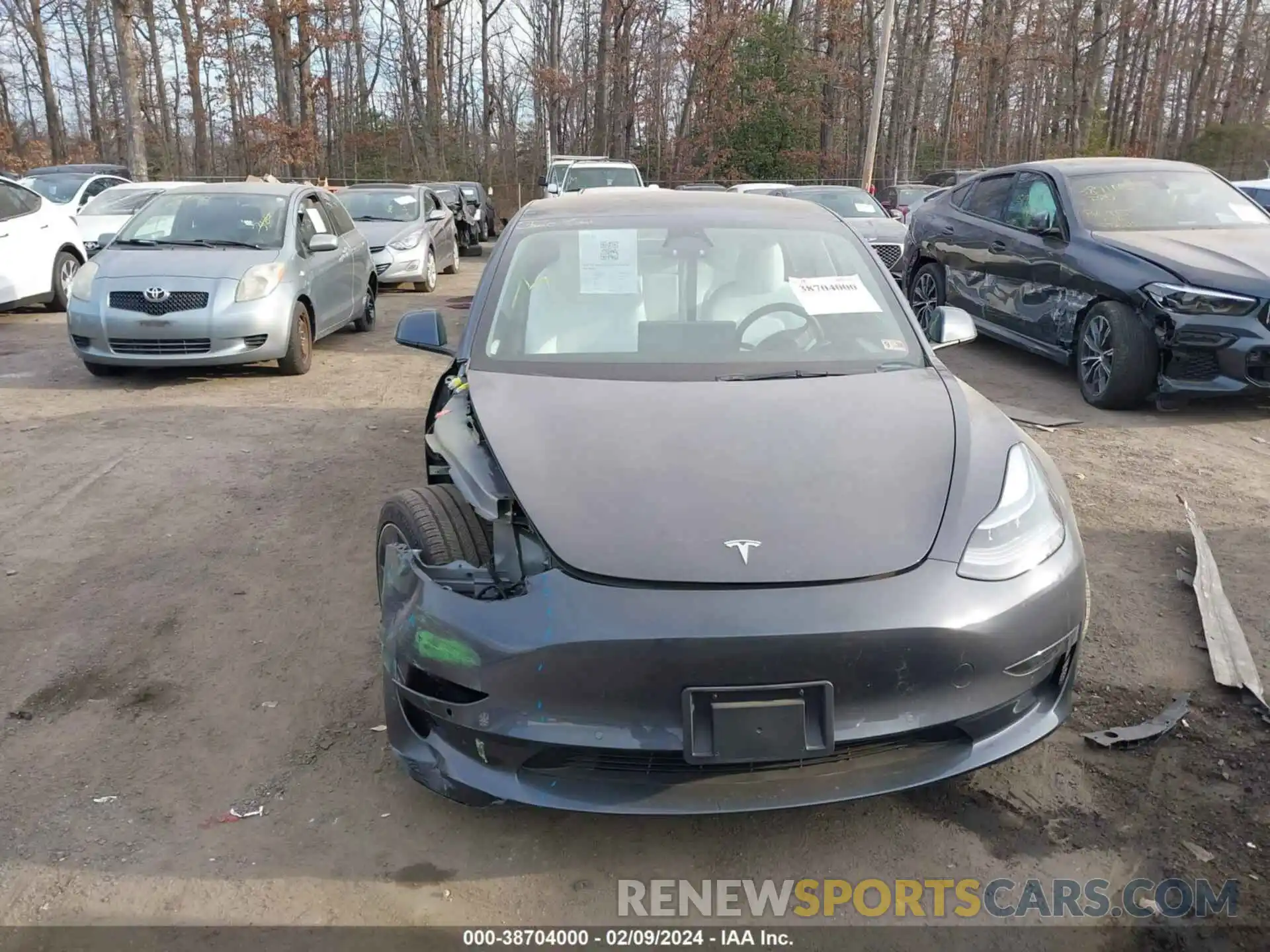 13 Photograph of a damaged car 5YJ3E1EA0NF327870 TESLA MODEL 3 2022