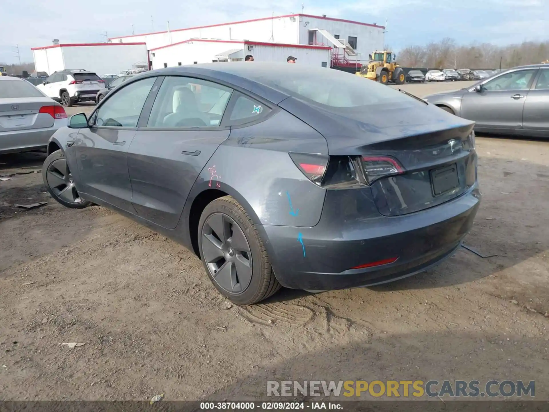 3 Photograph of a damaged car 5YJ3E1EA0NF327870 TESLA MODEL 3 2022