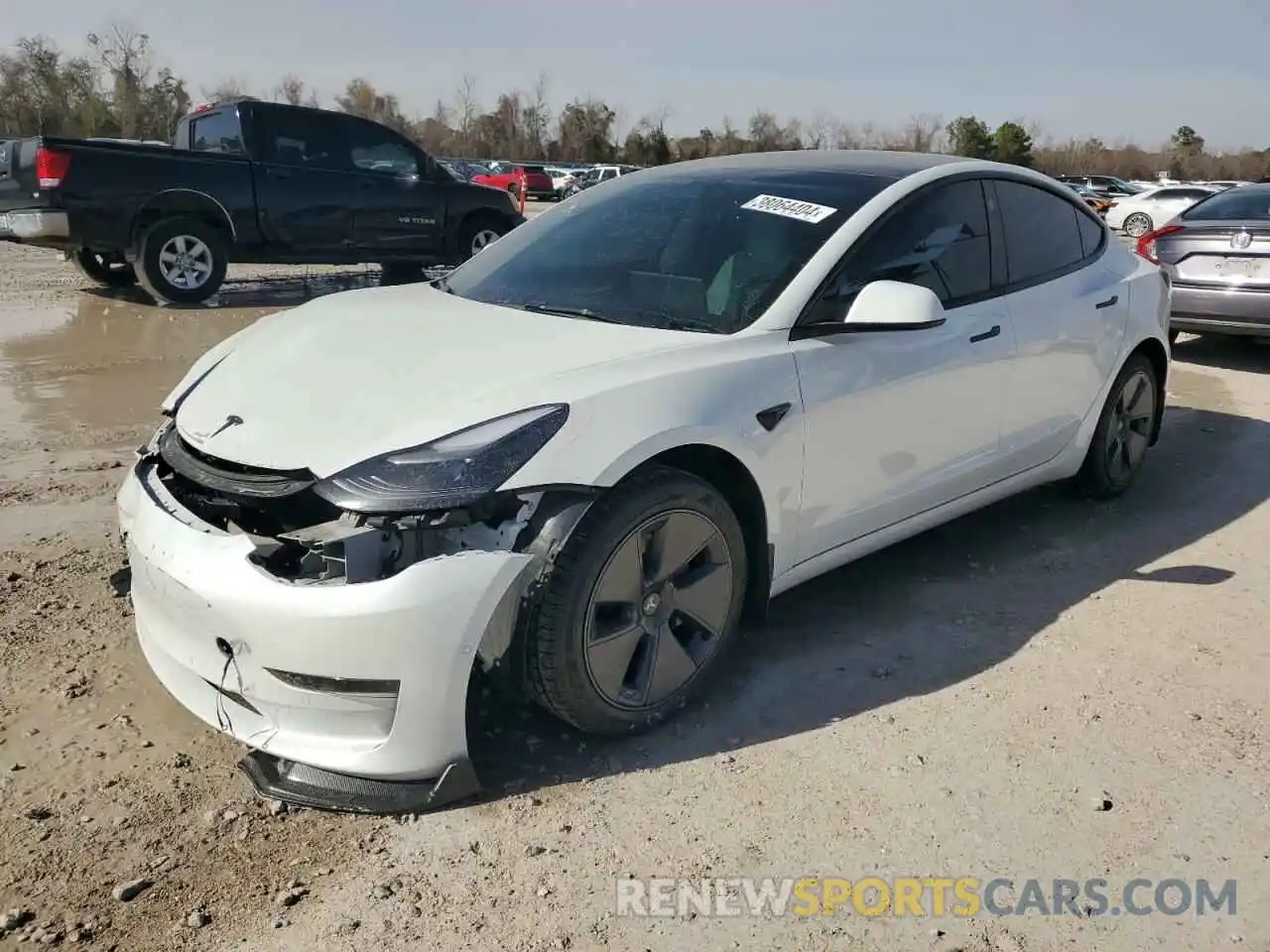 1 Photograph of a damaged car 5YJ3E1EA0NF328985 TESLA MODEL 3 2022