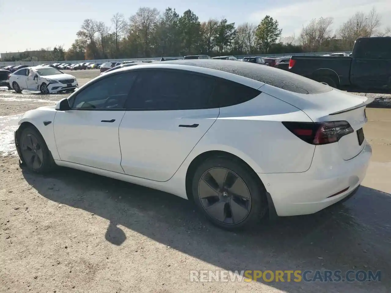 2 Photograph of a damaged car 5YJ3E1EA0NF328985 TESLA MODEL 3 2022