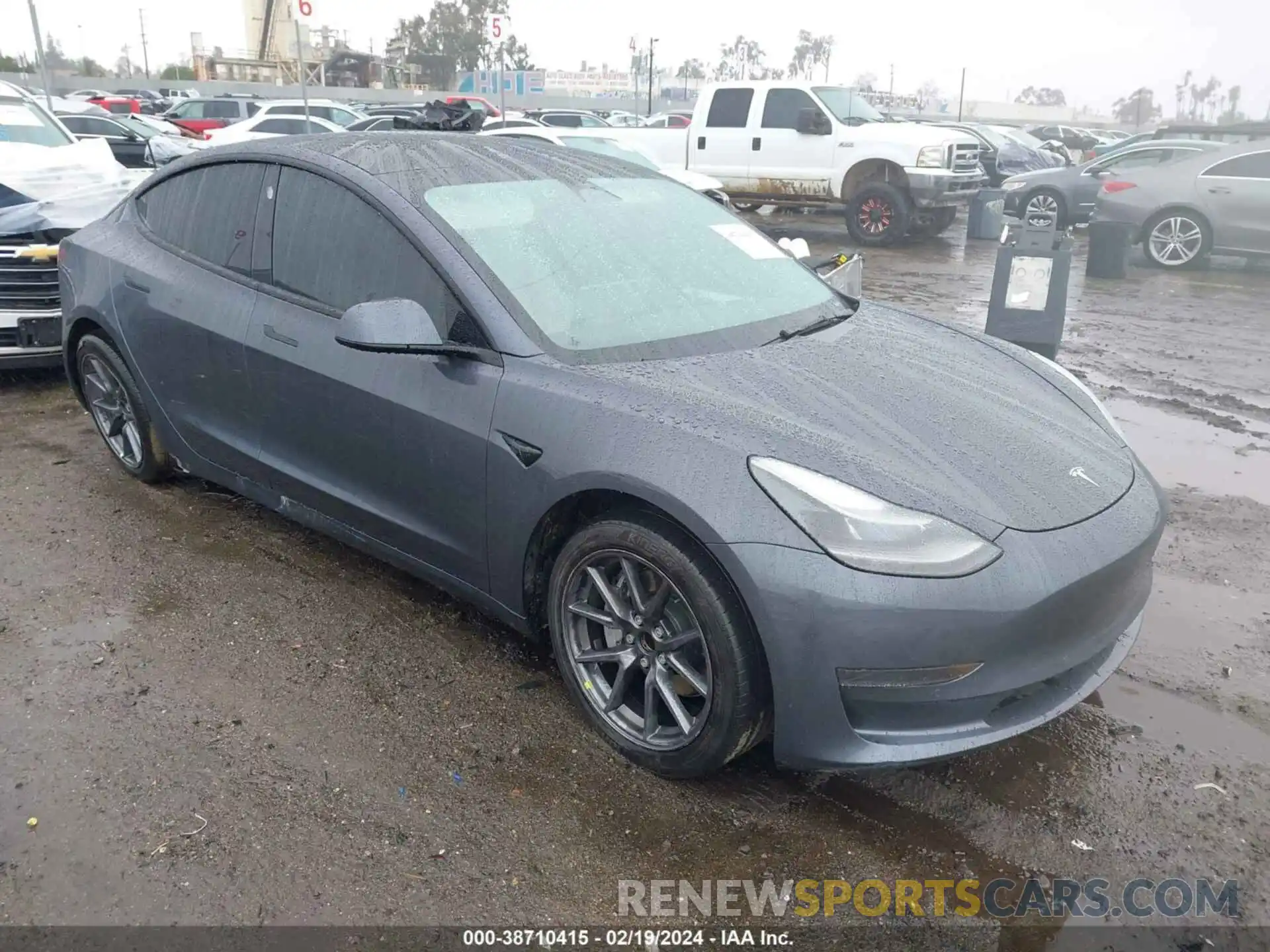 1 Photograph of a damaged car 5YJ3E1EA0NF343311 TESLA MODEL 3 2022