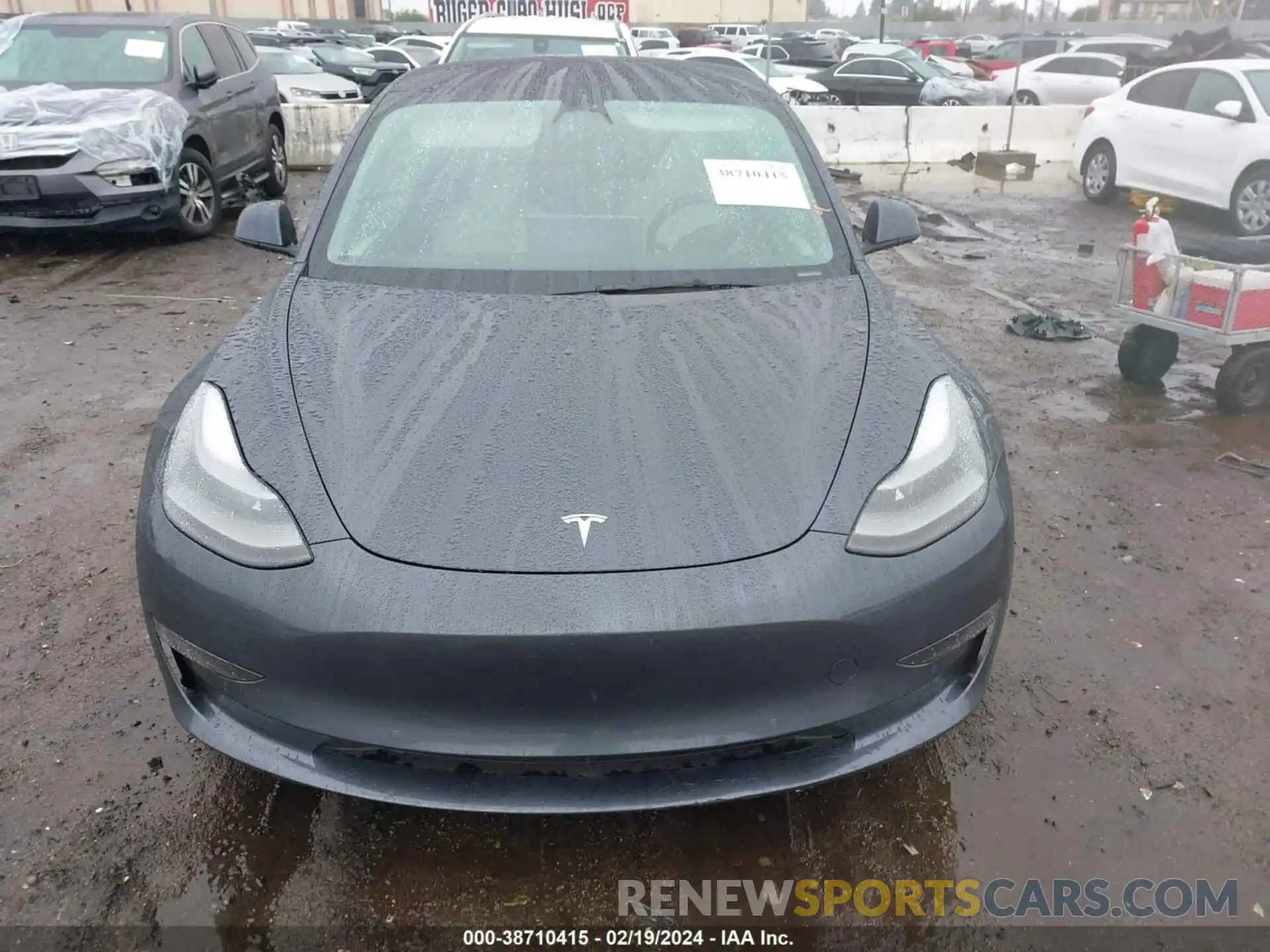 12 Photograph of a damaged car 5YJ3E1EA0NF343311 TESLA MODEL 3 2022