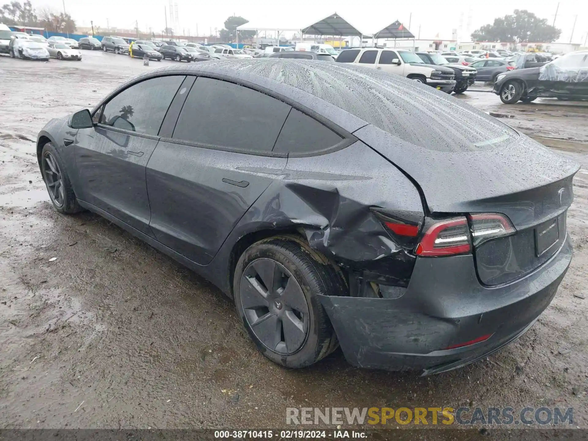 3 Photograph of a damaged car 5YJ3E1EA0NF343311 TESLA MODEL 3 2022