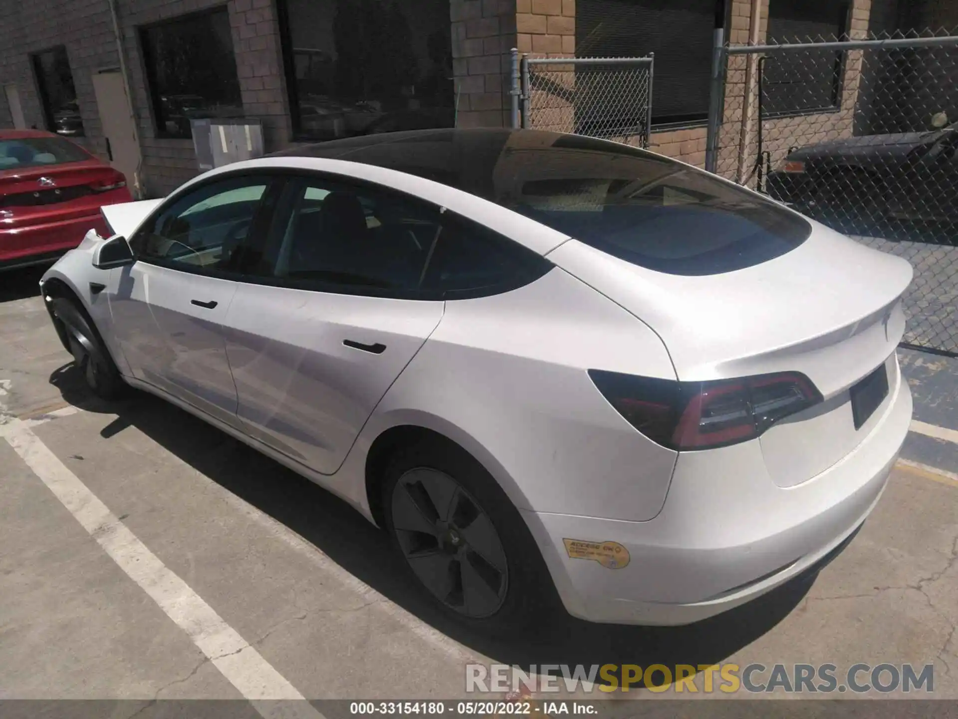 3 Photograph of a damaged car 5YJ3E1EA1NF102891 TESLA MODEL 3 2022