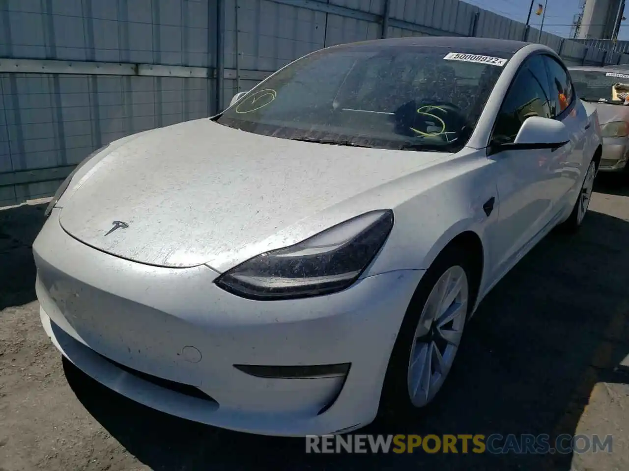 2 Photograph of a damaged car 5YJ3E1EA1NF175212 TESLA MODEL 3 2022