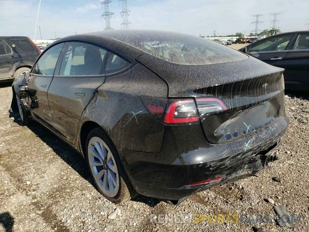 3 Фотография поврежденного автомобиля 5YJ3E1EA1NF185190 TESLA MODEL 3 2022