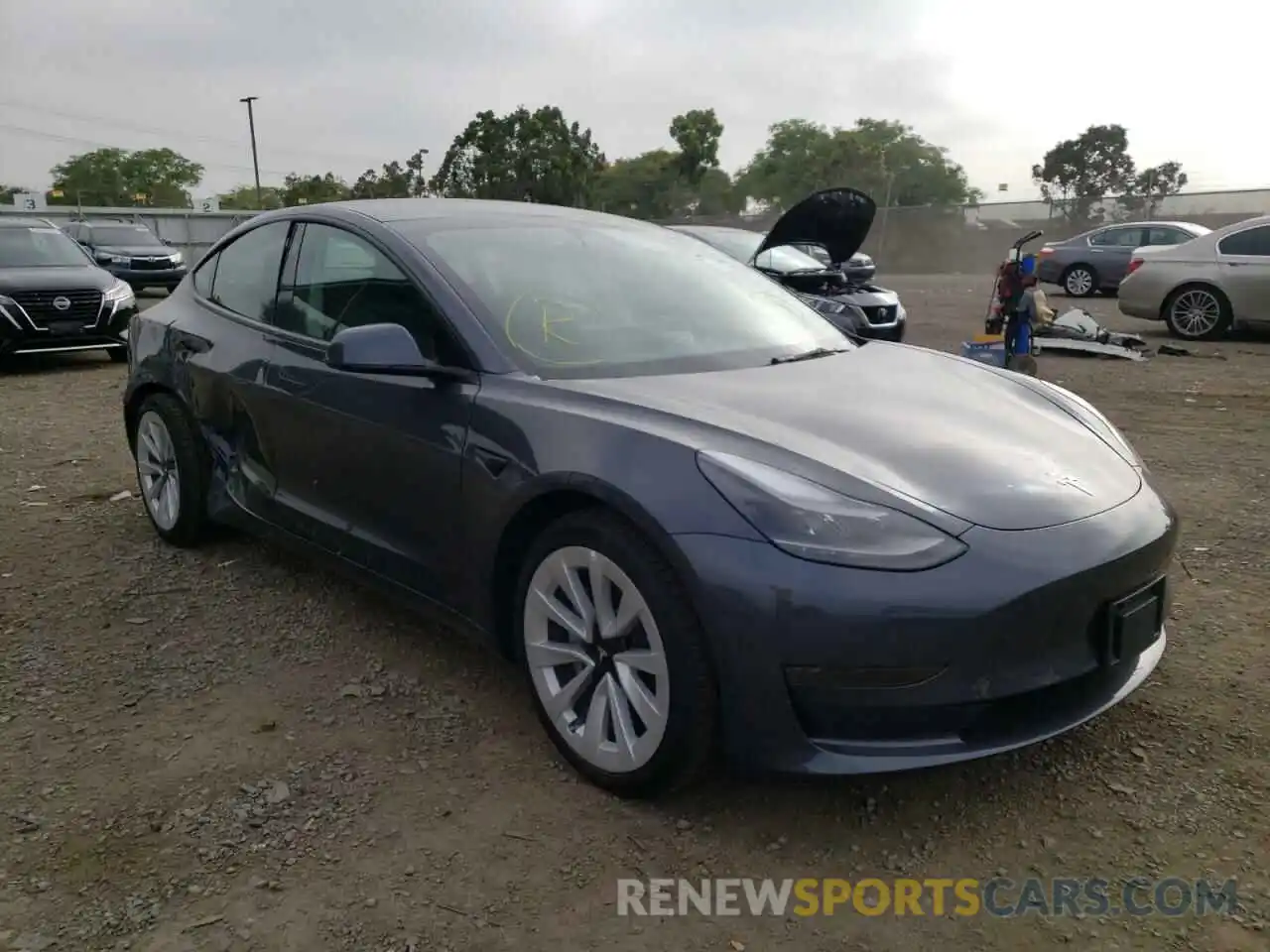 1 Фотография поврежденного автомобиля 5YJ3E1EA1NF185416 TESLA MODEL 3 2022