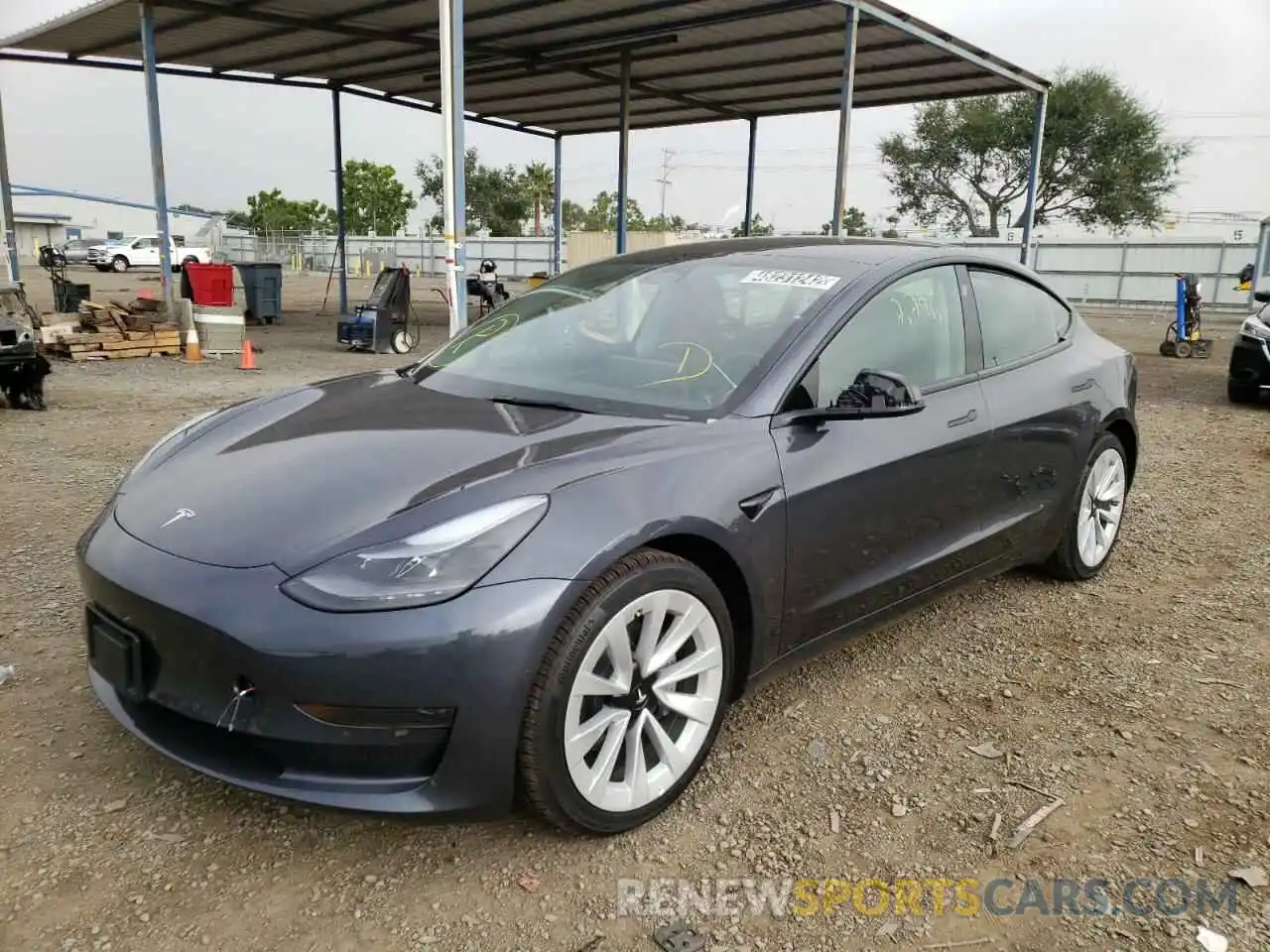 2 Фотография поврежденного автомобиля 5YJ3E1EA1NF185416 TESLA MODEL 3 2022