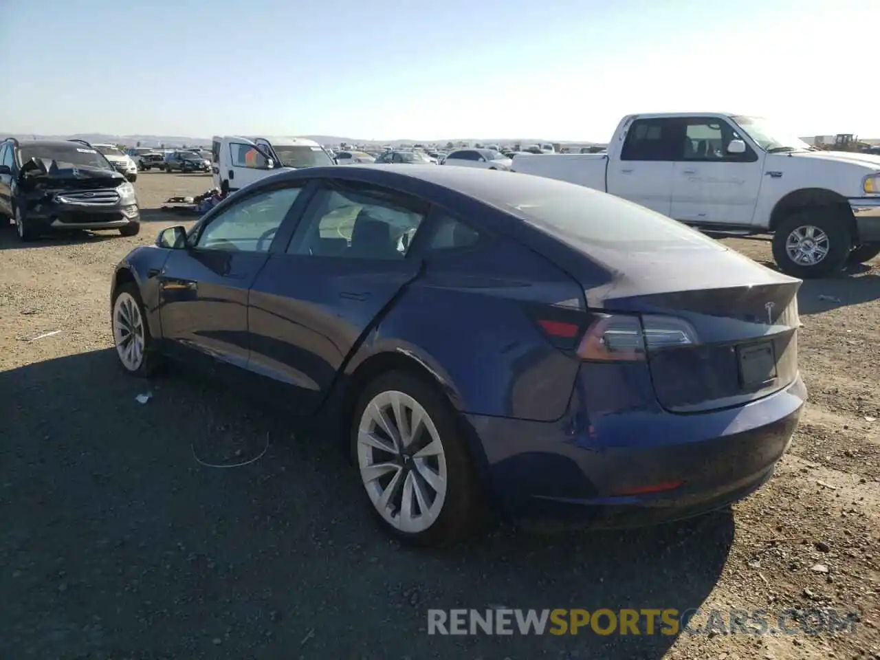 3 Photograph of a damaged car 5YJ3E1EA1NF185450 TESLA MODEL 3 2022