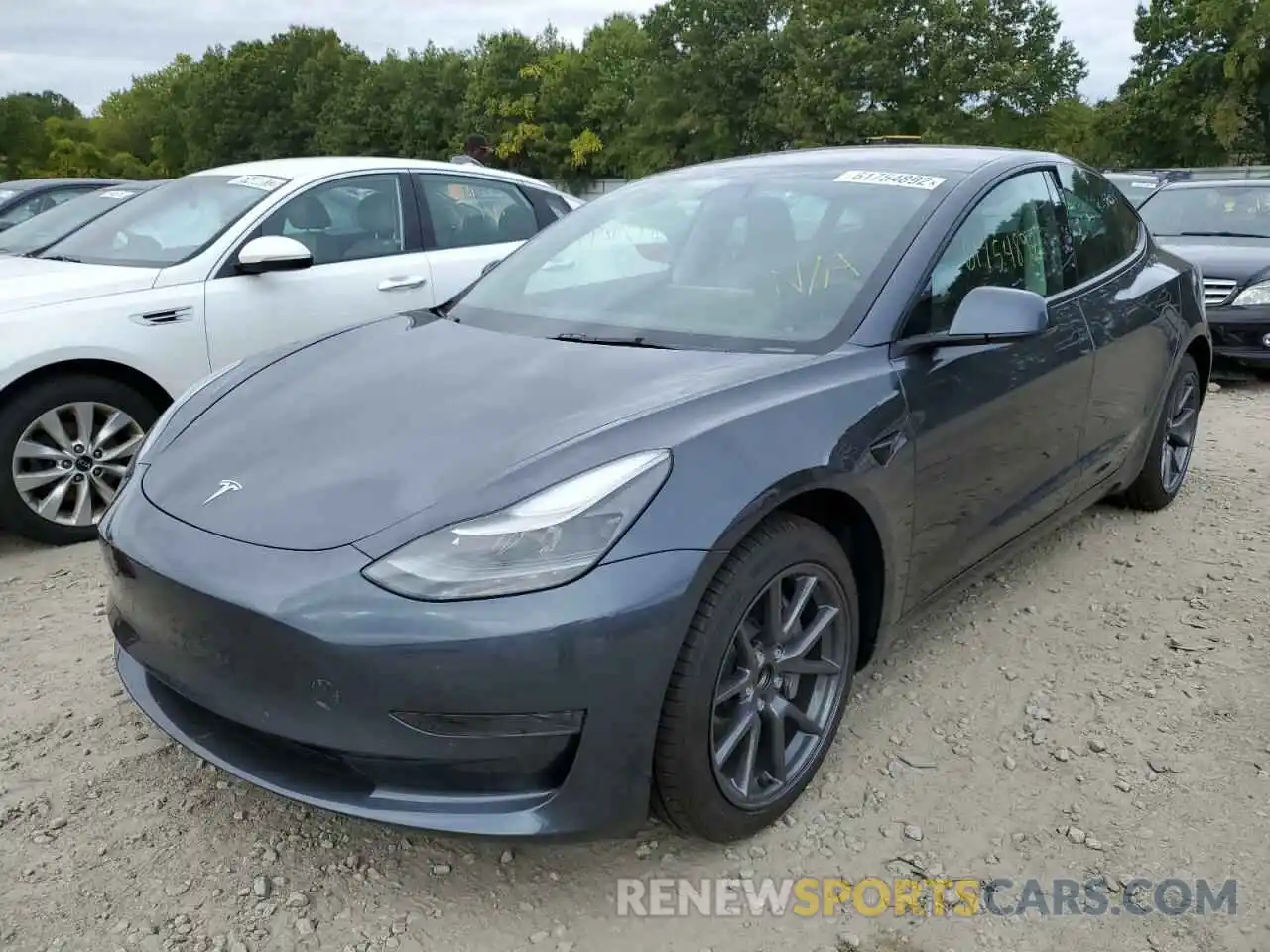 2 Photograph of a damaged car 5YJ3E1EA1NF188748 TESLA MODEL 3 2022