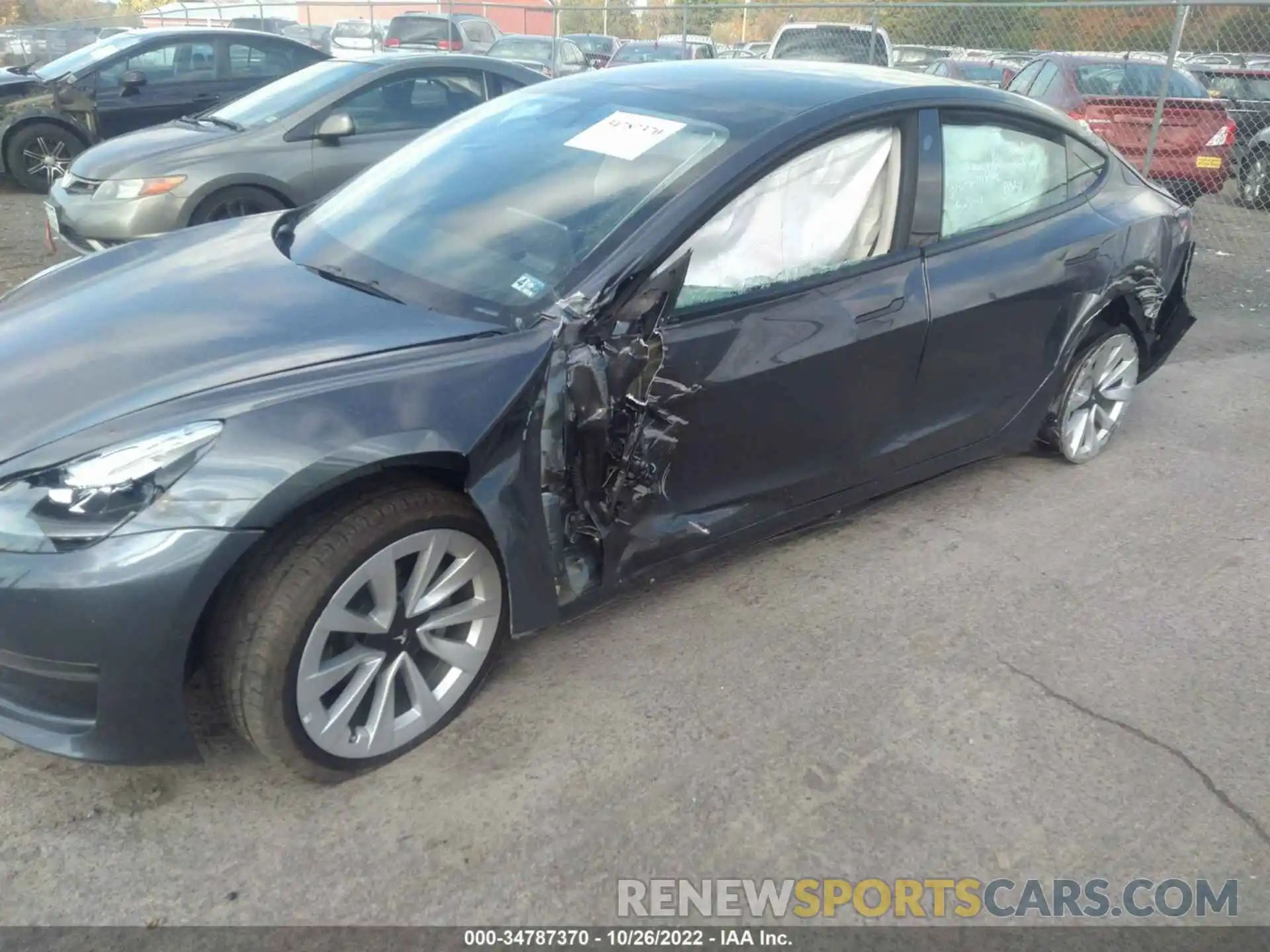 6 Photograph of a damaged car 5YJ3E1EA1NF188963 TESLA MODEL 3 2022