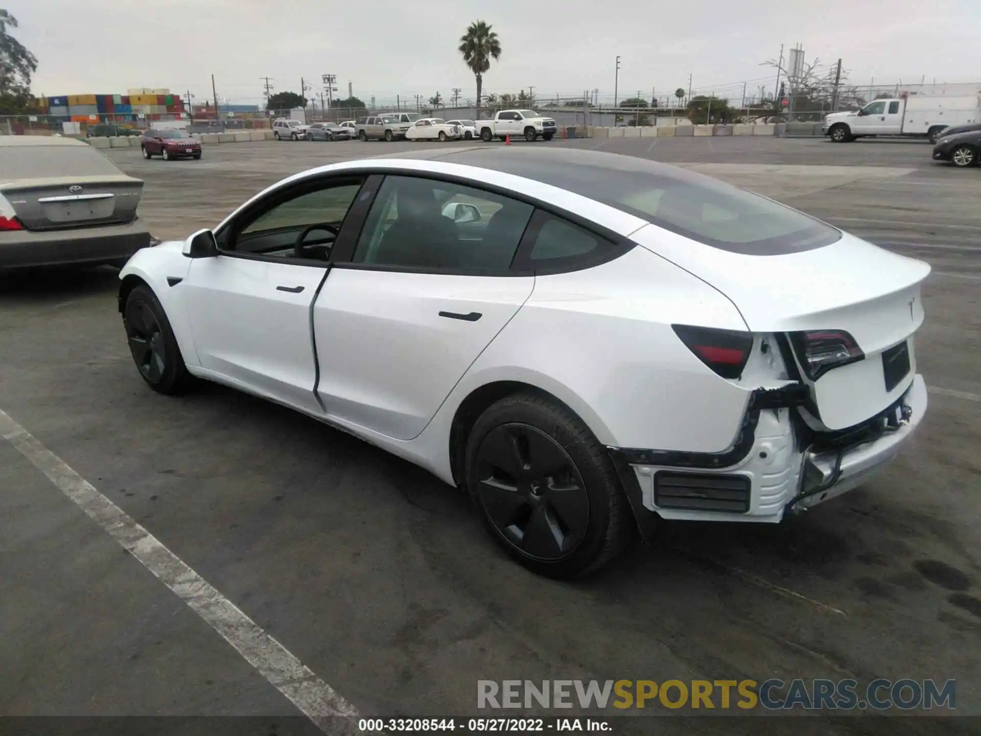 3 Photograph of a damaged car 5YJ3E1EA1NF199087 TESLA MODEL 3 2022