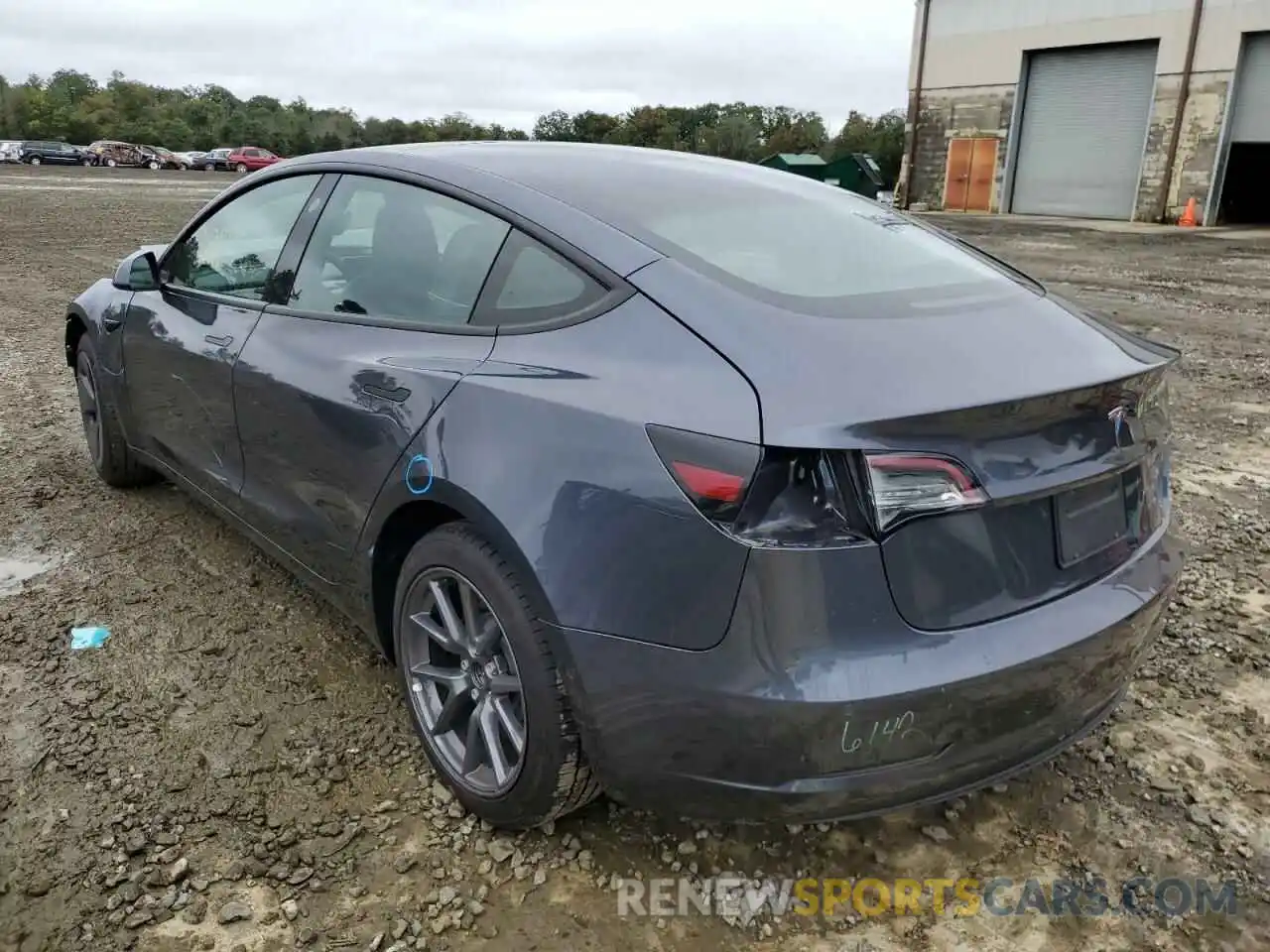 3 Photograph of a damaged car 5YJ3E1EA1NF235831 TESLA MODEL 3 2022