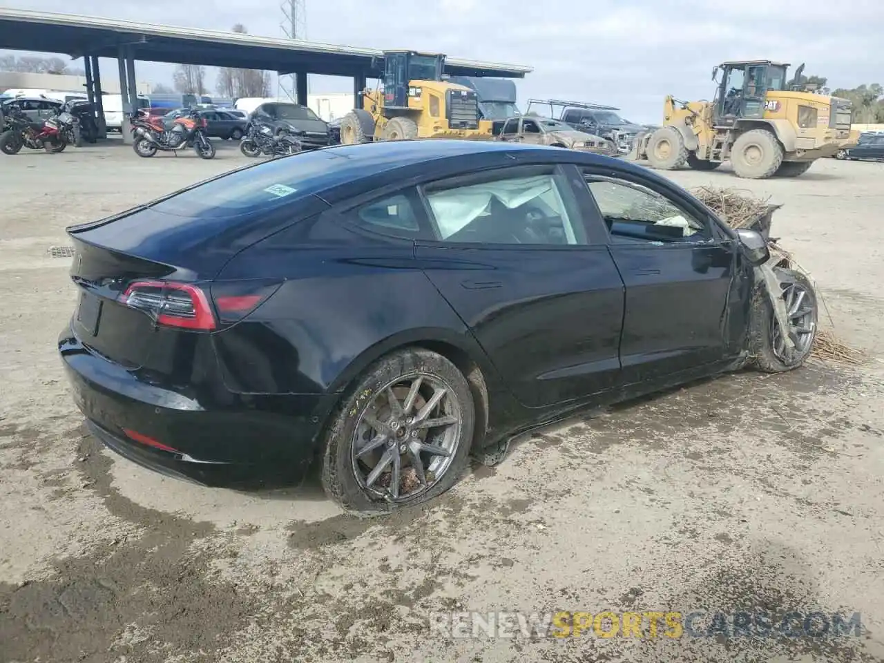 3 Photograph of a damaged car 5YJ3E1EA1NF371411 TESLA MODEL 3 2022