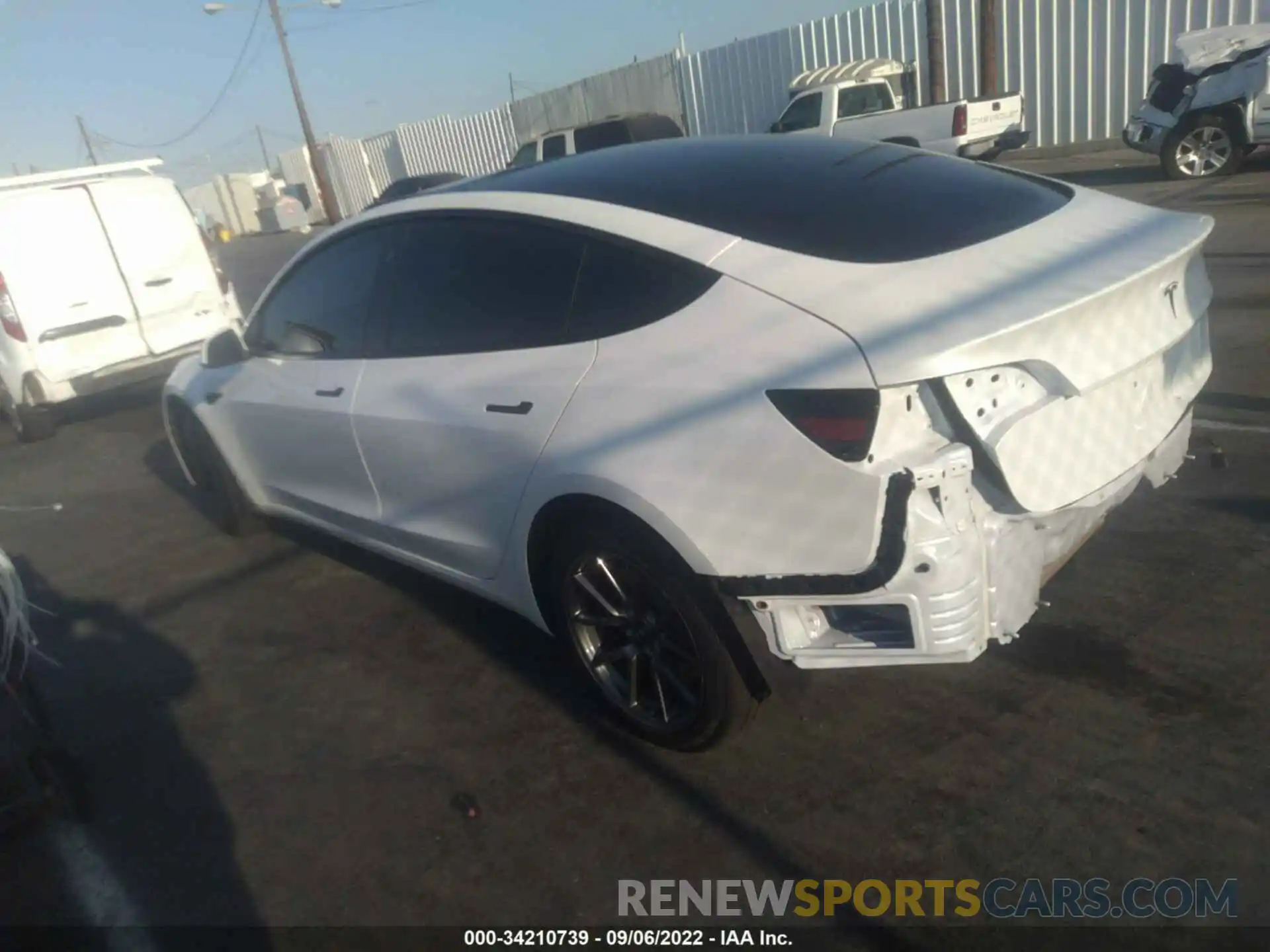 3 Photograph of a damaged car 5YJ3E1EA2NF110448 TESLA MODEL 3 2022