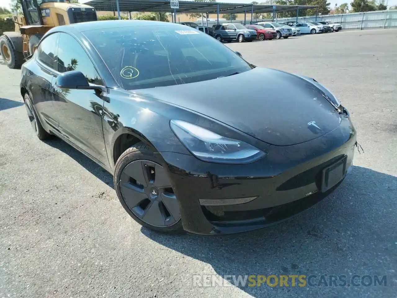 1 Photograph of a damaged car 5YJ3E1EA2NF132840 TESLA MODEL 3 2022