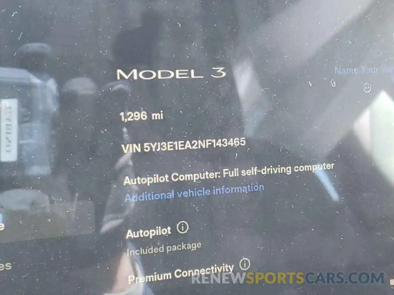 8 Фотография поврежденного автомобиля 5YJ3E1EA2NF143465 TESLA MODEL 3 2022