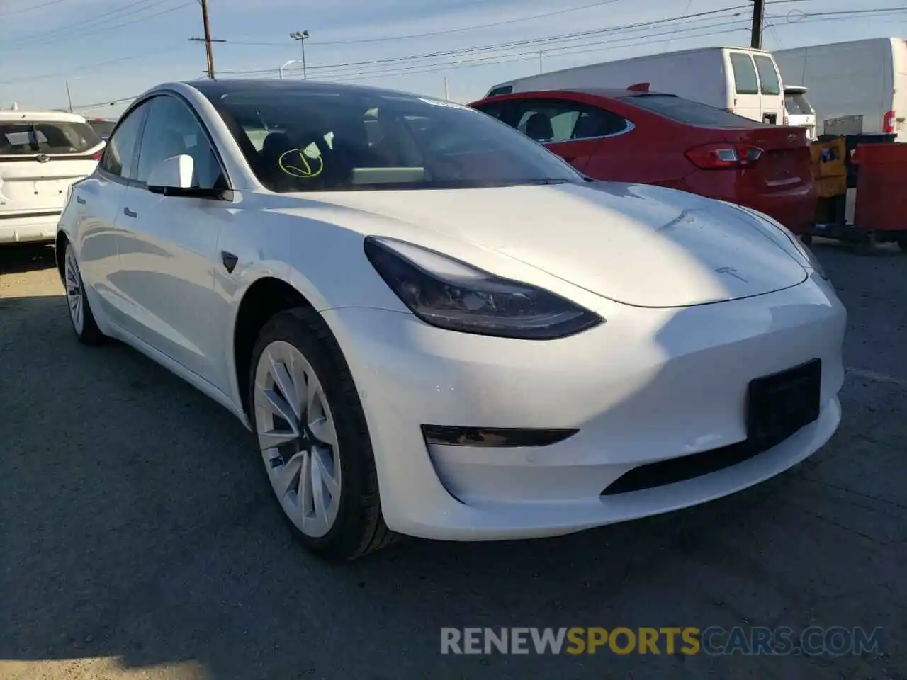 1 Photograph of a damaged car 5YJ3E1EA2NF143868 TESLA MODEL 3 2022