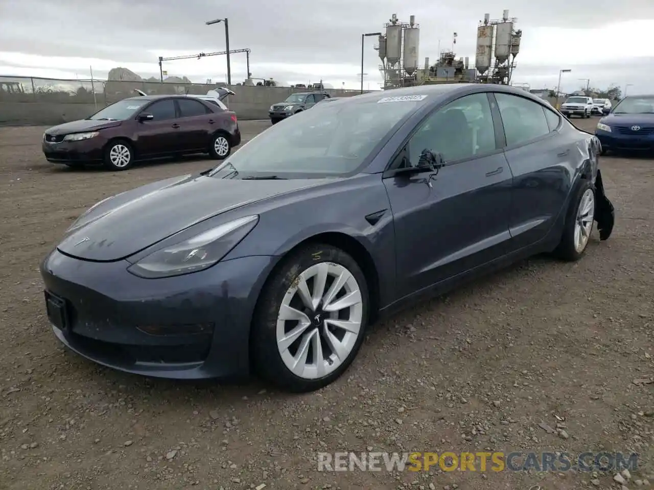 1 Photograph of a damaged car 5YJ3E1EA2NF144938 TESLA MODEL 3 2022