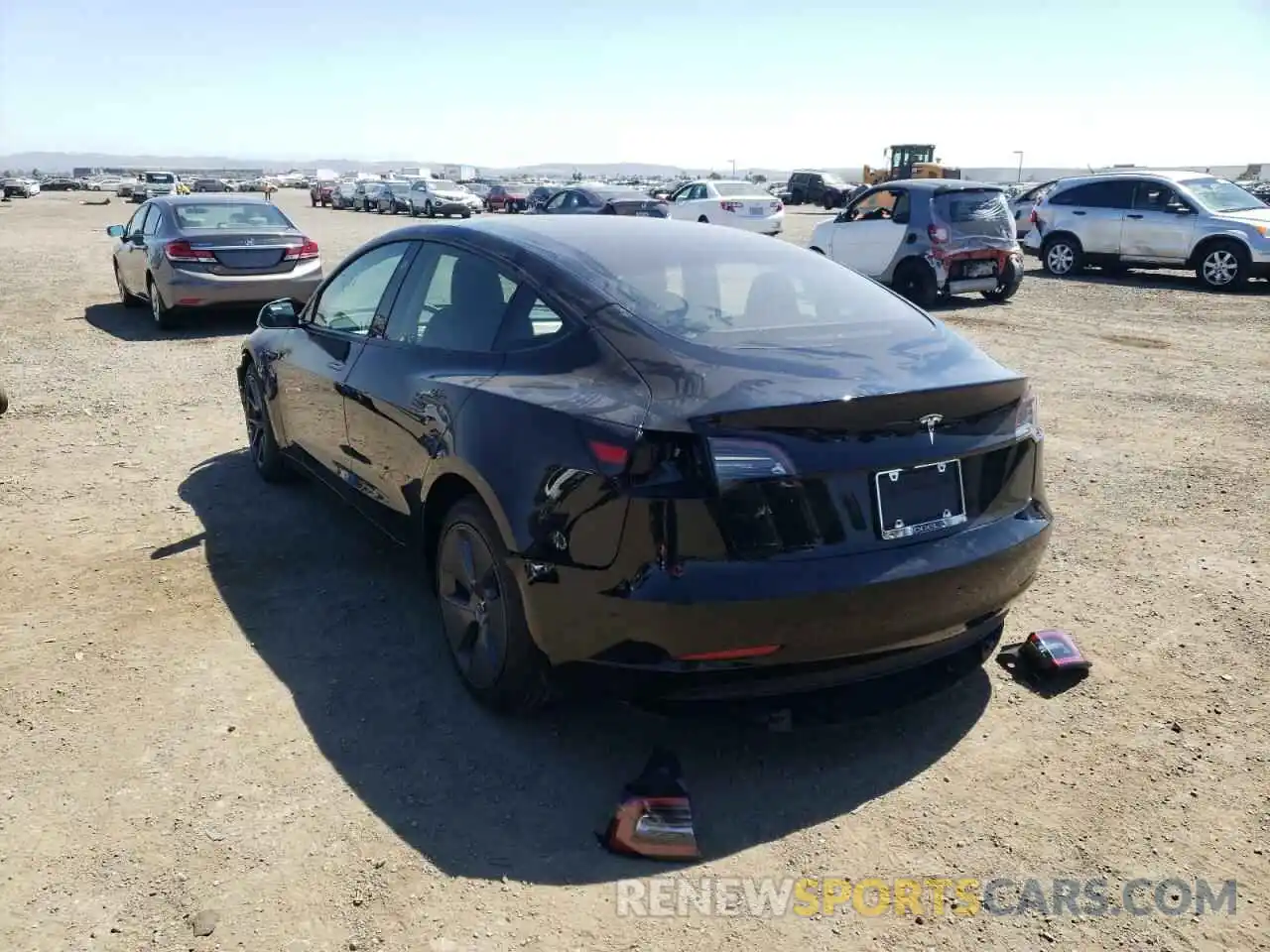 3 Photograph of a damaged car 5YJ3E1EA2NF193069 TESLA MODEL 3 2022