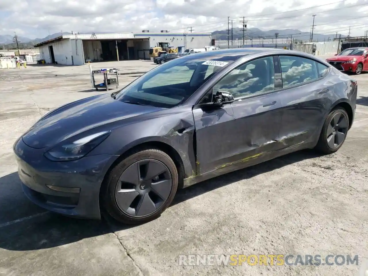 1 Photograph of a damaged car 5YJ3E1EA2NF212865 TESLA MODEL 3 2022