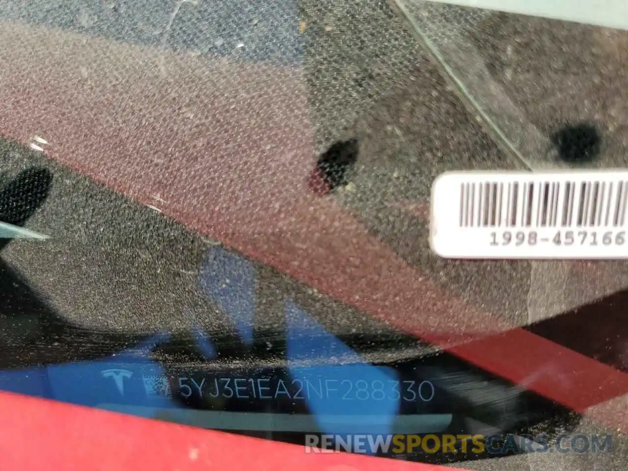 10 Photograph of a damaged car 5YJ3E1EA2NF288330 TESLA MODEL 3 2022