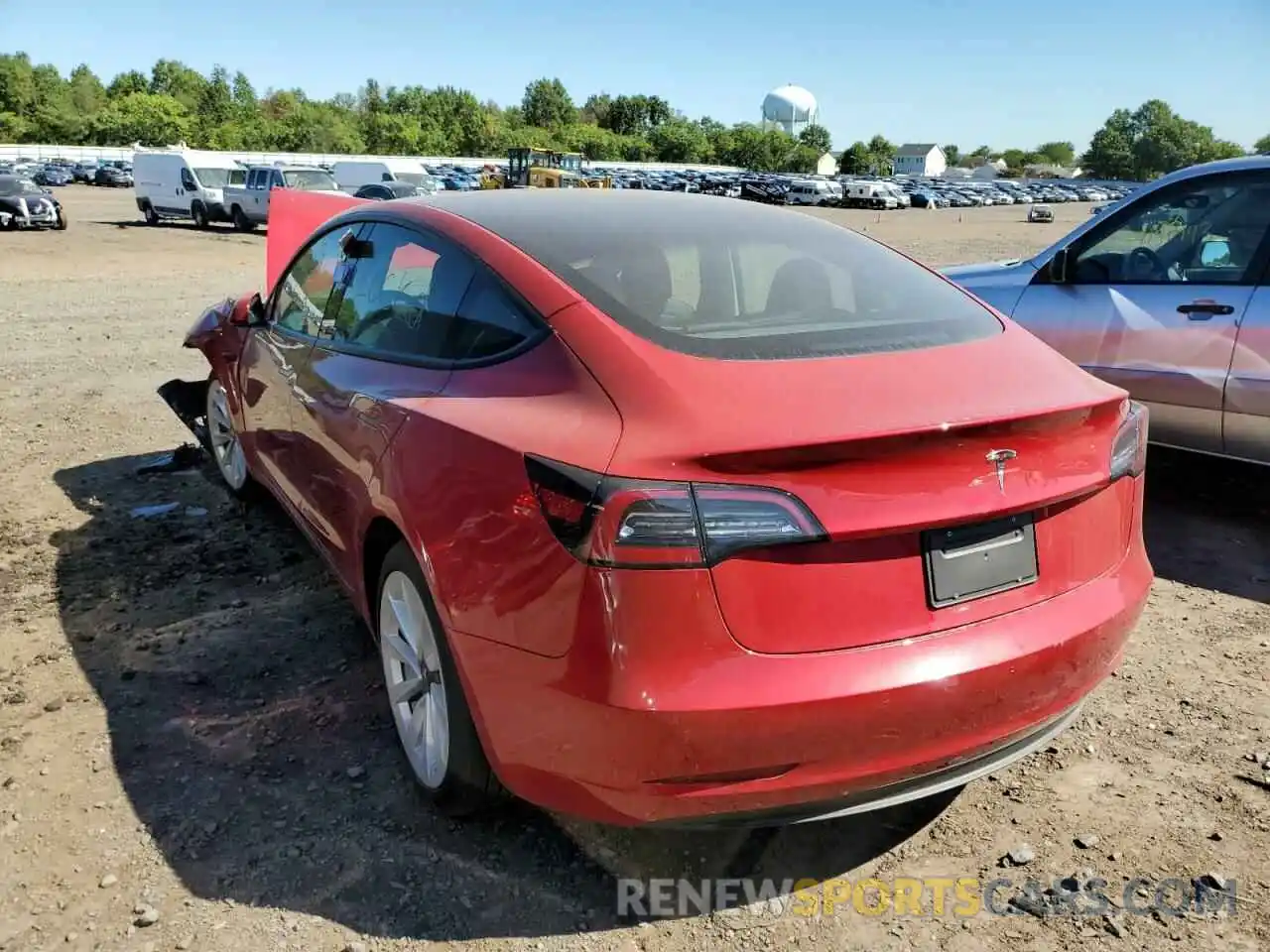 3 Photograph of a damaged car 5YJ3E1EA2NF288330 TESLA MODEL 3 2022