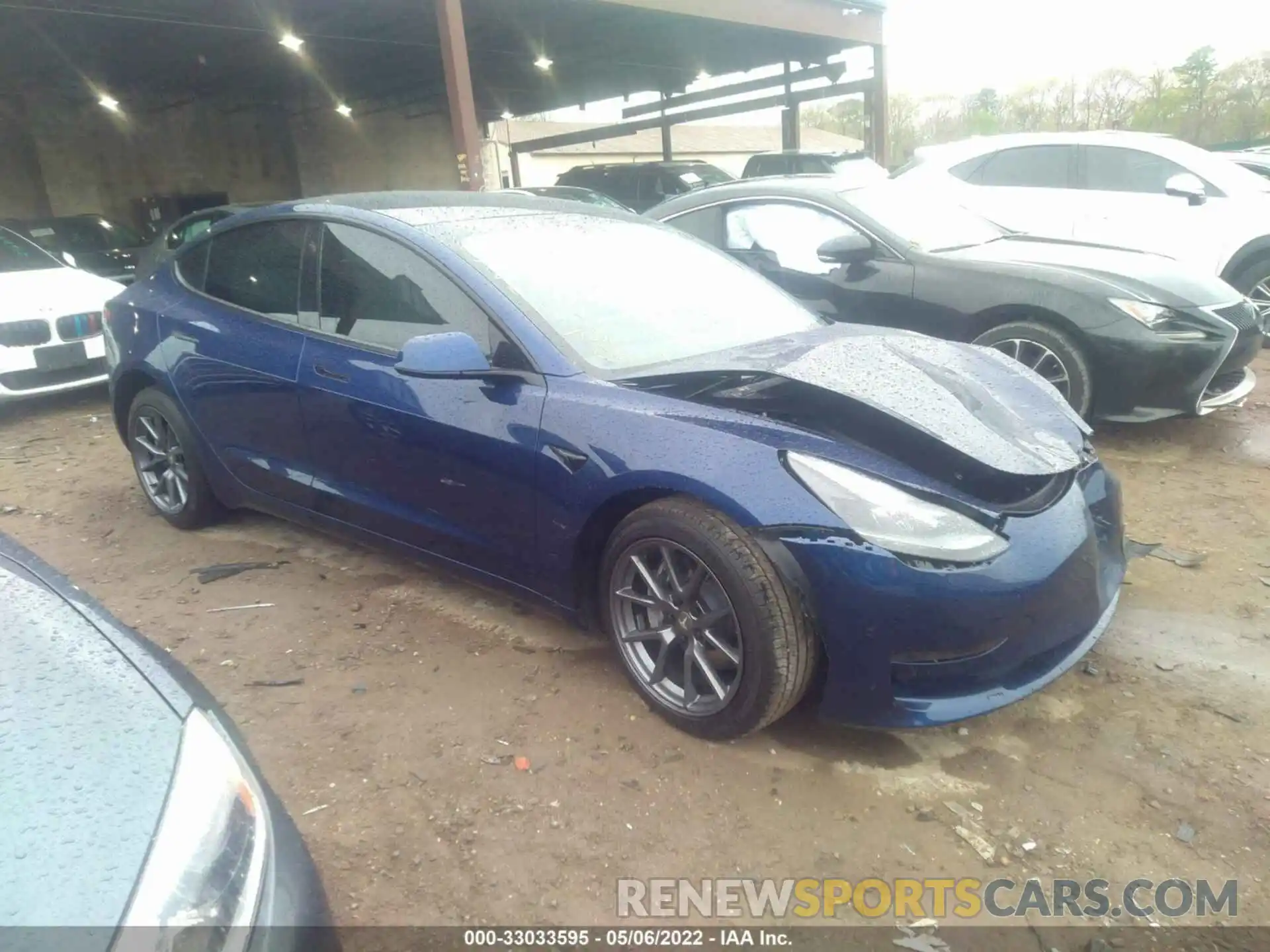 1 Photograph of a damaged car 5YJ3E1EA3NF124214 TESLA MODEL 3 2022