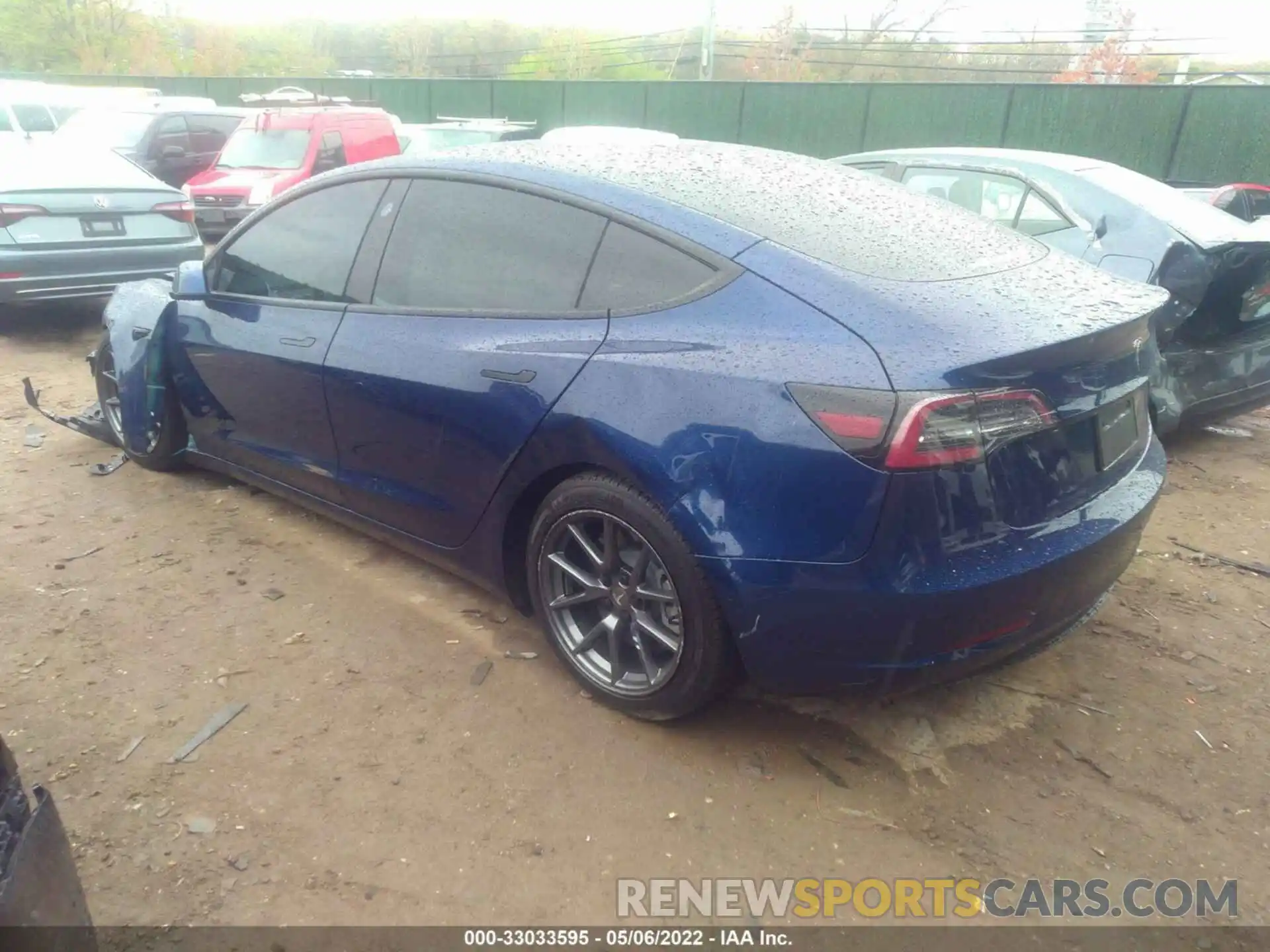 3 Photograph of a damaged car 5YJ3E1EA3NF124214 TESLA MODEL 3 2022