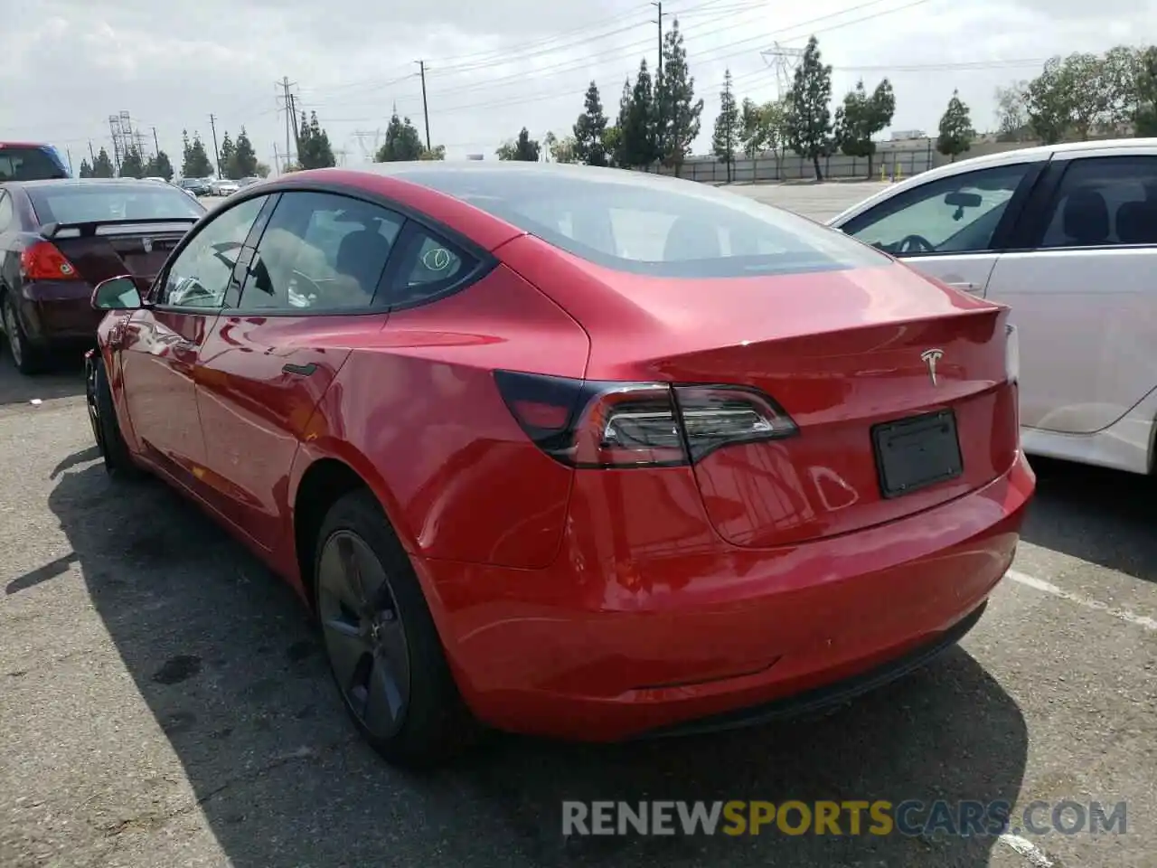 3 Photograph of a damaged car 5YJ3E1EA3NF134290 TESLA MODEL 3 2022