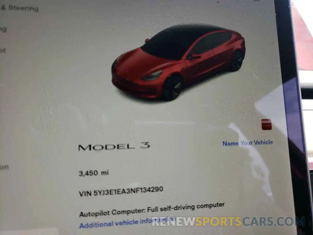 8 Фотография поврежденного автомобиля 5YJ3E1EA3NF134290 TESLA MODEL 3 2022