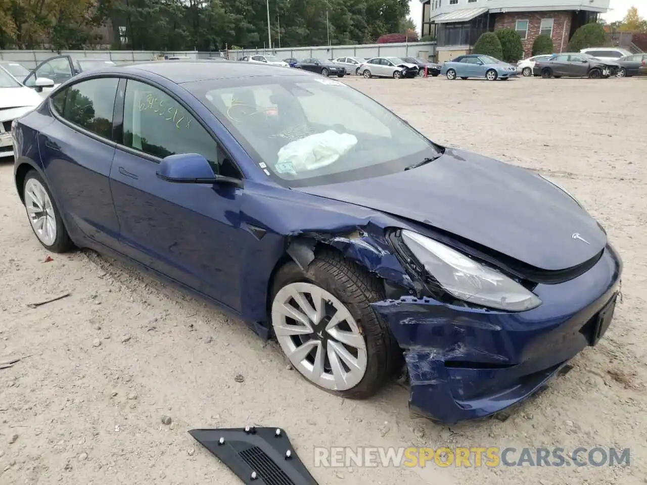 1 Photograph of a damaged car 5YJ3E1EA3NF185451 TESLA MODEL 3 2022