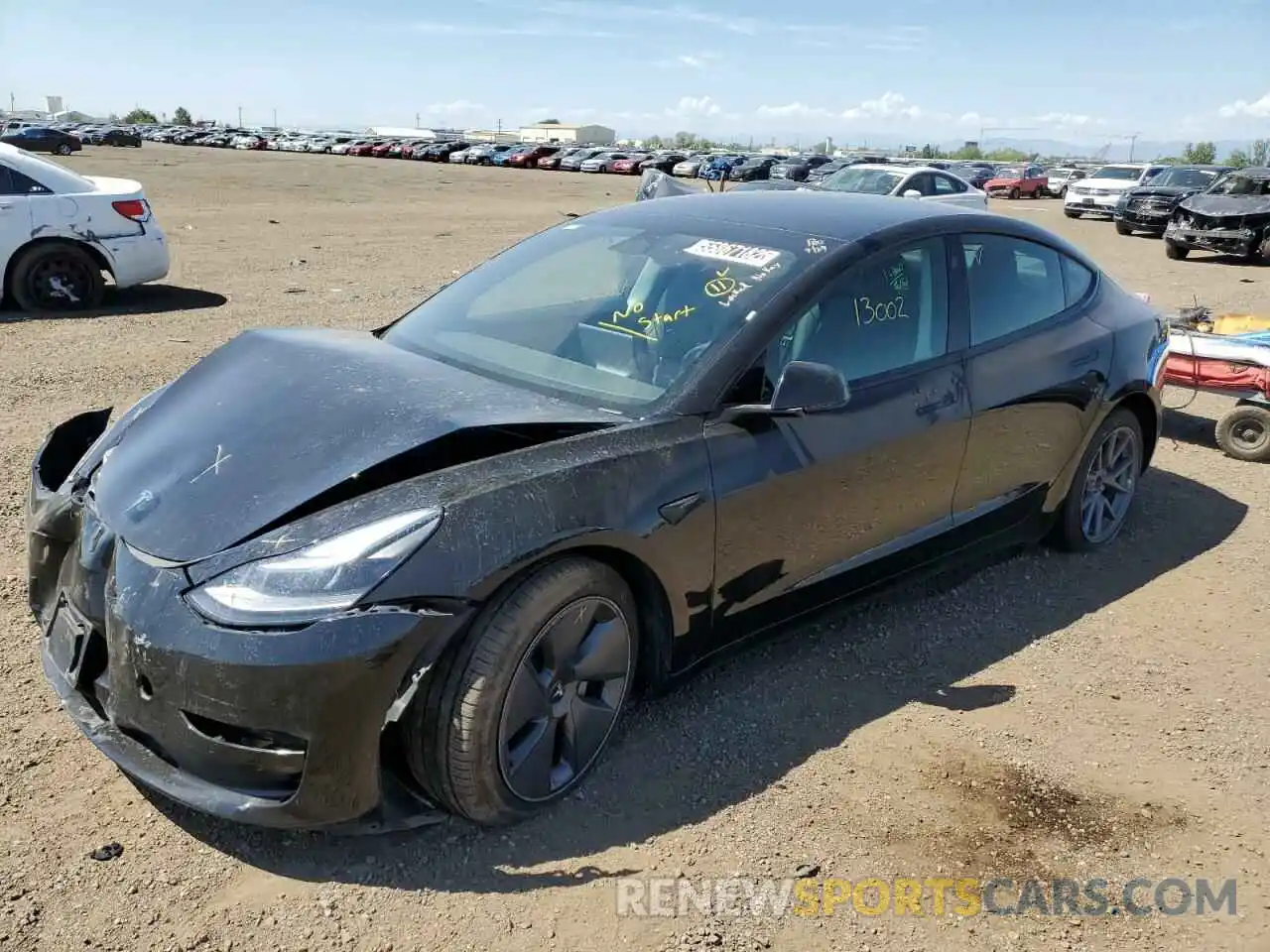 2 Фотография поврежденного автомобиля 5YJ3E1EA3NF185787 TESLA MODEL 3 2022