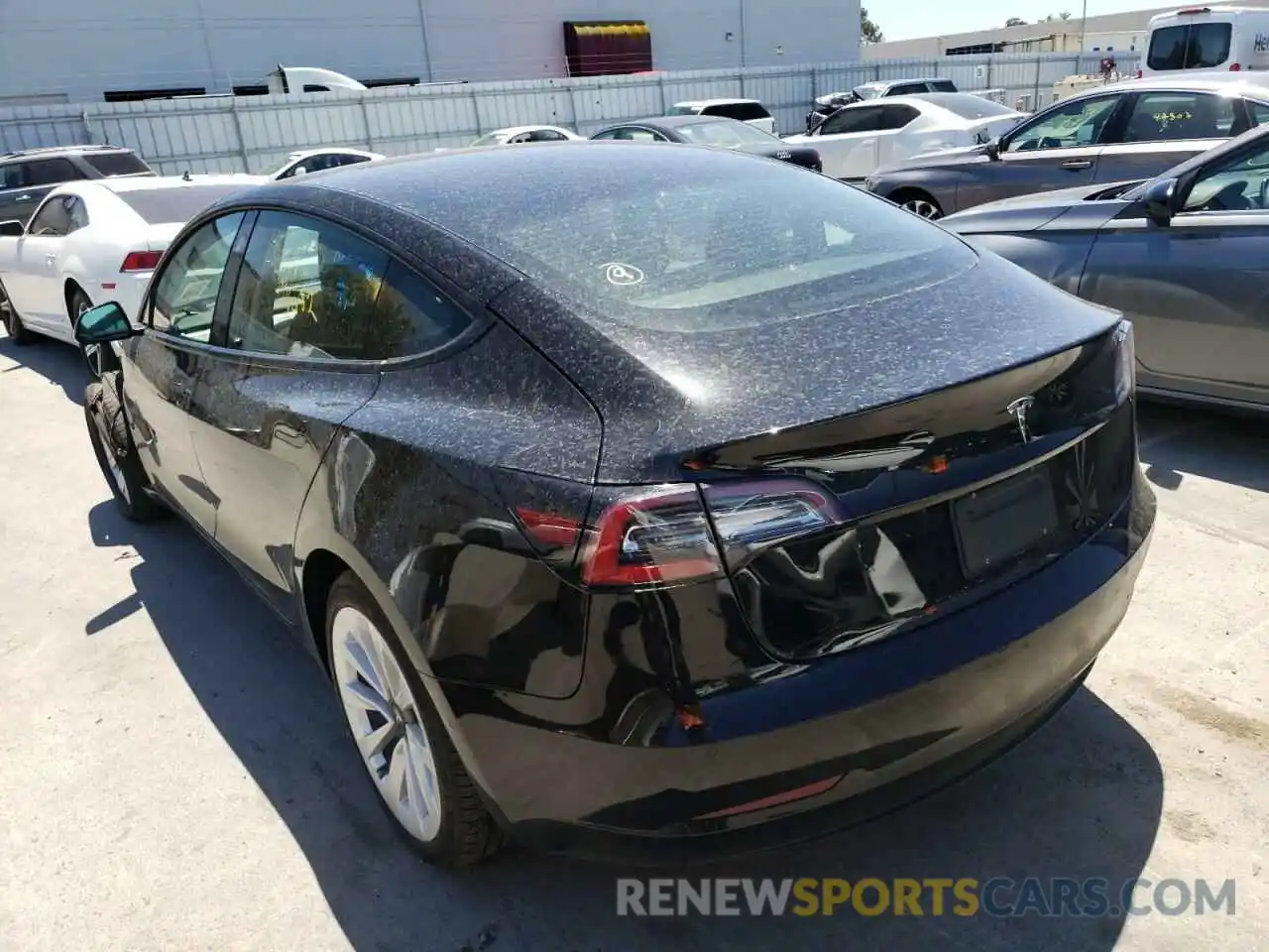 3 Photograph of a damaged car 5YJ3E1EA3NF188057 TESLA MODEL 3 2022