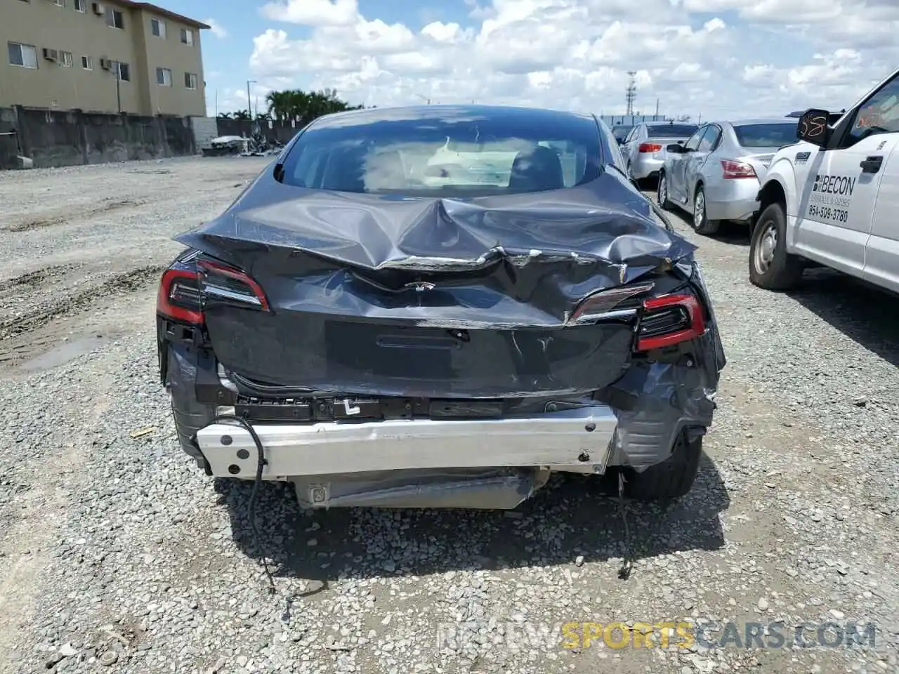 9 Photograph of a damaged car 5YJ3E1EA3NF188172 TESLA MODEL 3 2022