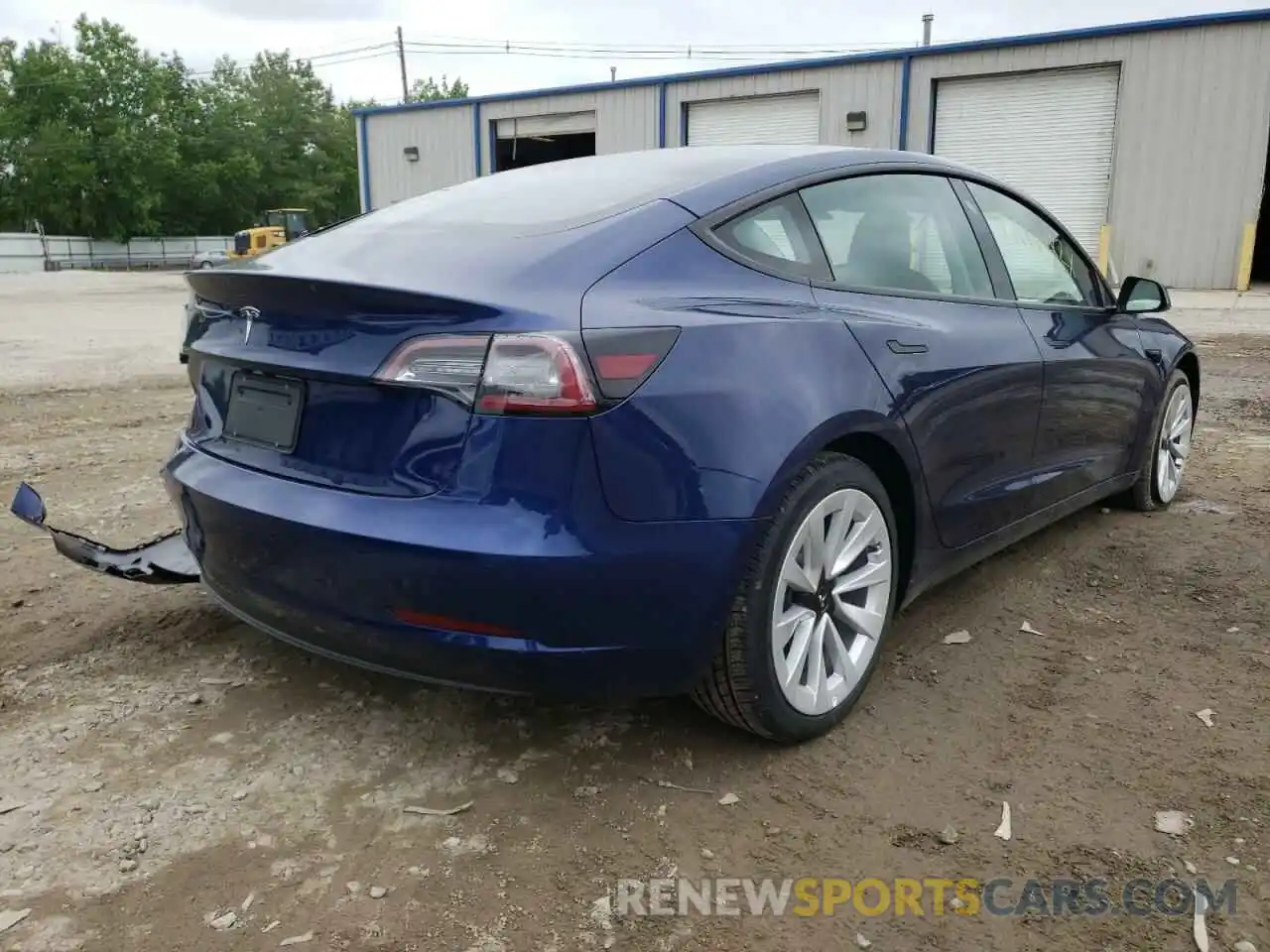 4 Фотография поврежденного автомобиля 5YJ3E1EA3NF188978 TESLA MODEL 3 2022