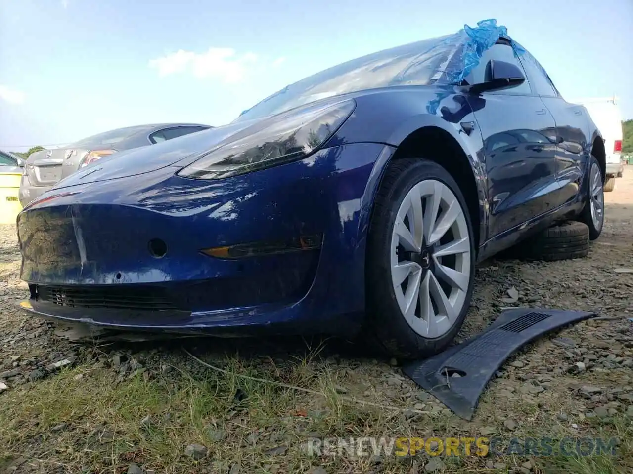 2 Photograph of a damaged car 5YJ3E1EA3NF191508 TESLA MODEL 3 2022