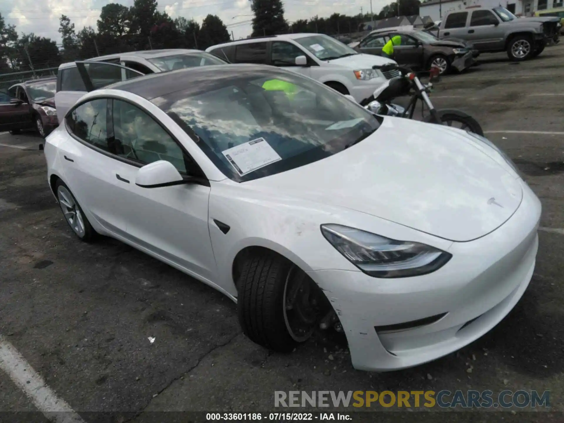 1 Photograph of a damaged car 5YJ3E1EA3NF241405 TESLA MODEL 3 2022