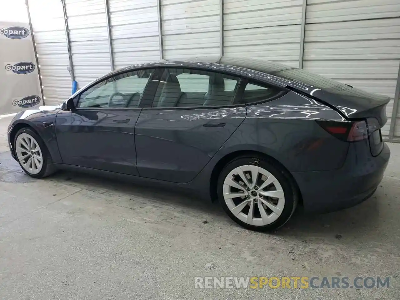 2 Photograph of a damaged car 5YJ3E1EA3NF291074 TESLA MODEL 3 2022