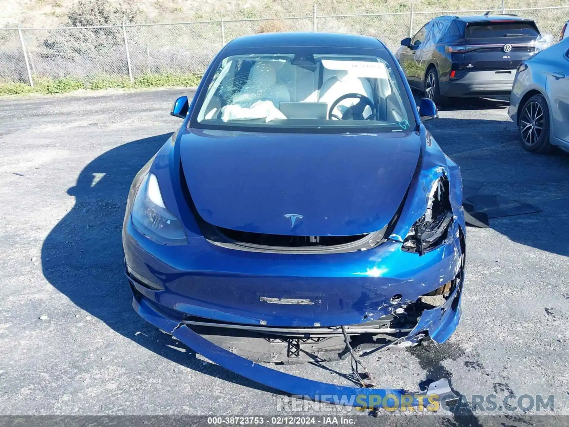 13 Photograph of a damaged car 5YJ3E1EA3NF373998 TESLA MODEL 3 2022