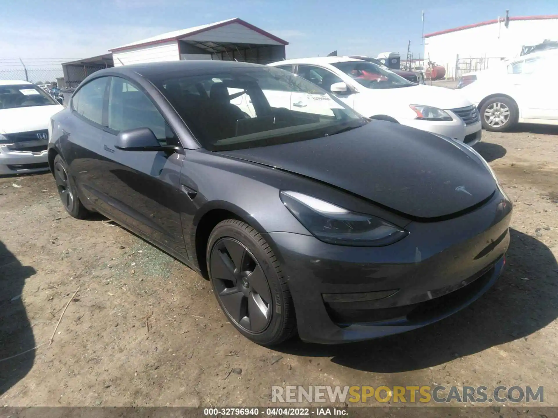 1 Photograph of a damaged car 5YJ3E1EA4NF102724 TESLA MODEL 3 2022