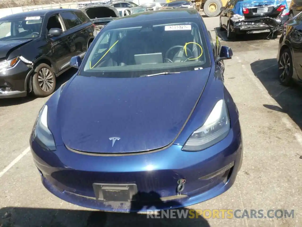 5 Photograph of a damaged car 5YJ3E1EA4NF142687 TESLA MODEL 3 2022