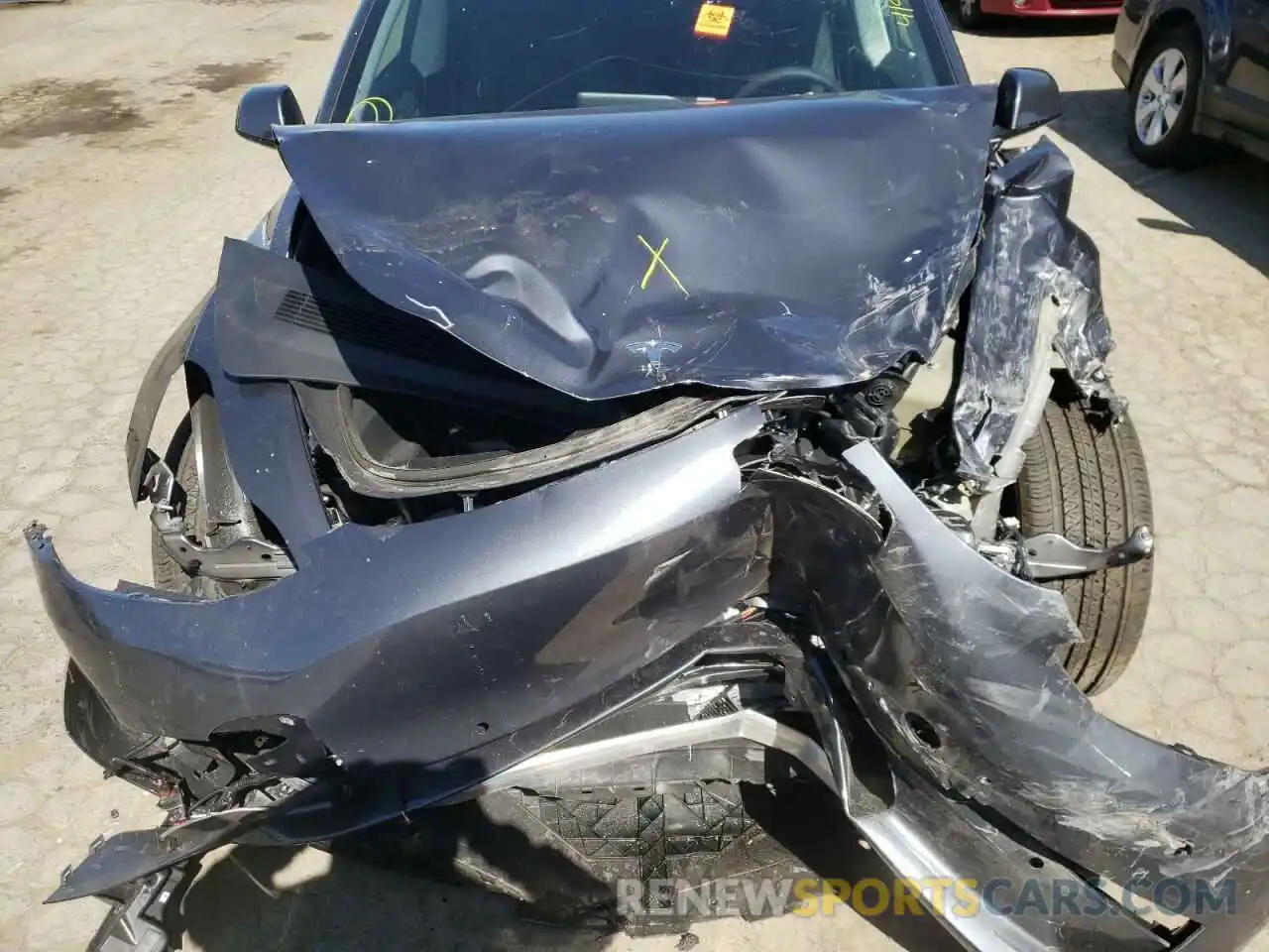 7 Photograph of a damaged car 5YJ3E1EA4NF143838 TESLA MODEL 3 2022