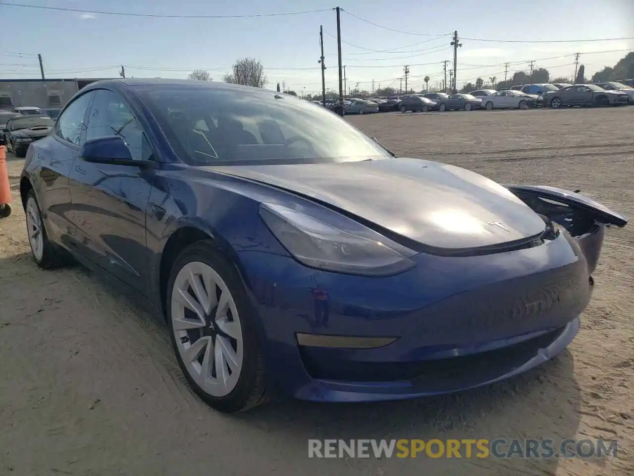 1 Photograph of a damaged car 5YJ3E1EA4NF144536 TESLA MODEL 3 2022