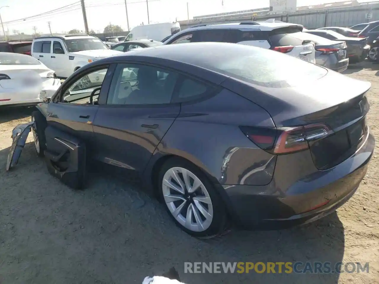 3 Photograph of a damaged car 5YJ3E1EA4NF145301 TESLA MODEL 3 2022