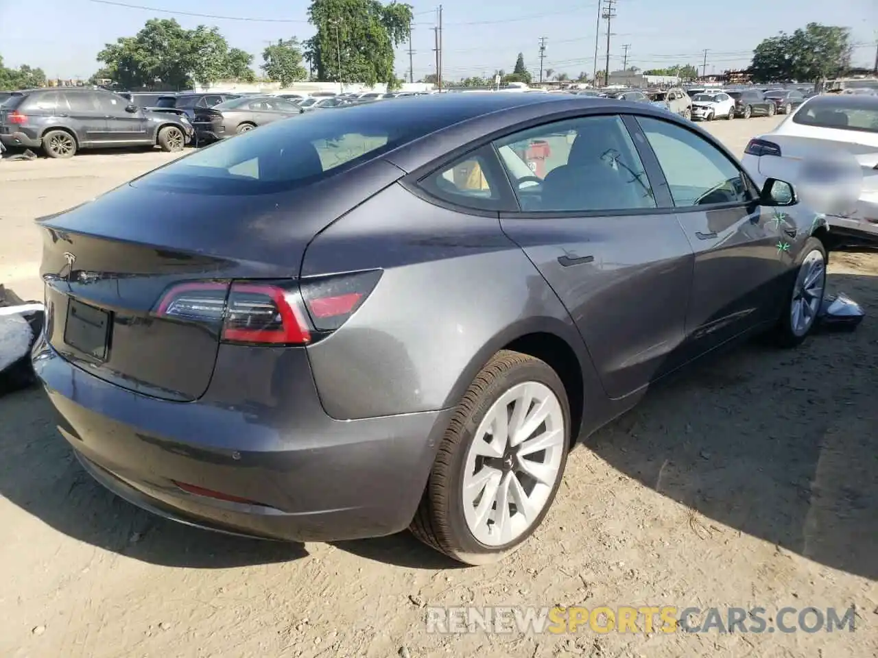 4 Photograph of a damaged car 5YJ3E1EA4NF145301 TESLA MODEL 3 2022