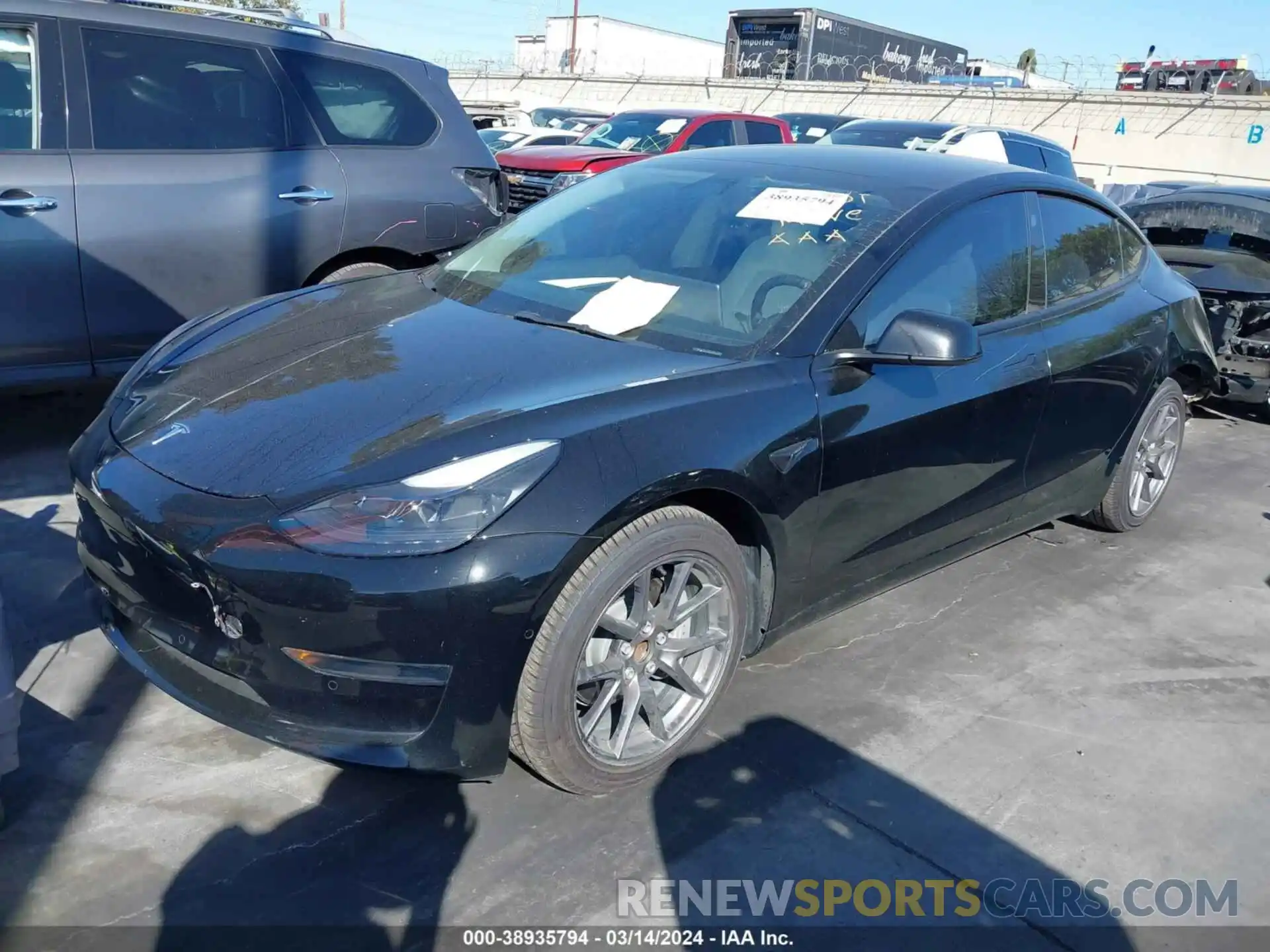 2 Photograph of a damaged car 5YJ3E1EA4NF148506 TESLA MODEL 3 2022