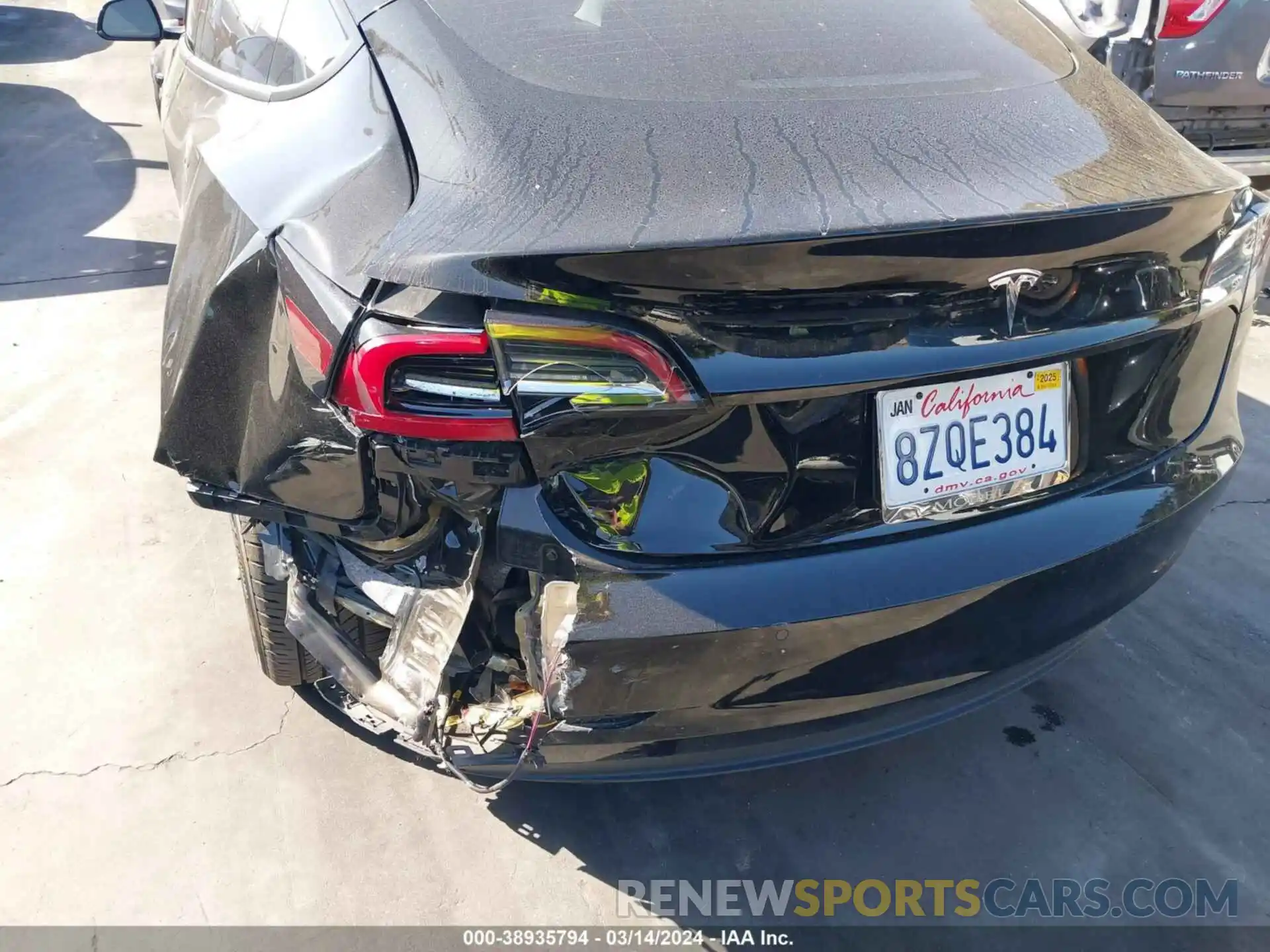 22 Photograph of a damaged car 5YJ3E1EA4NF148506 TESLA MODEL 3 2022