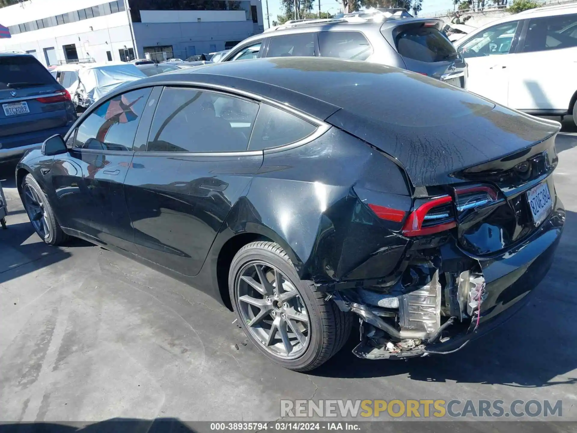 3 Photograph of a damaged car 5YJ3E1EA4NF148506 TESLA MODEL 3 2022