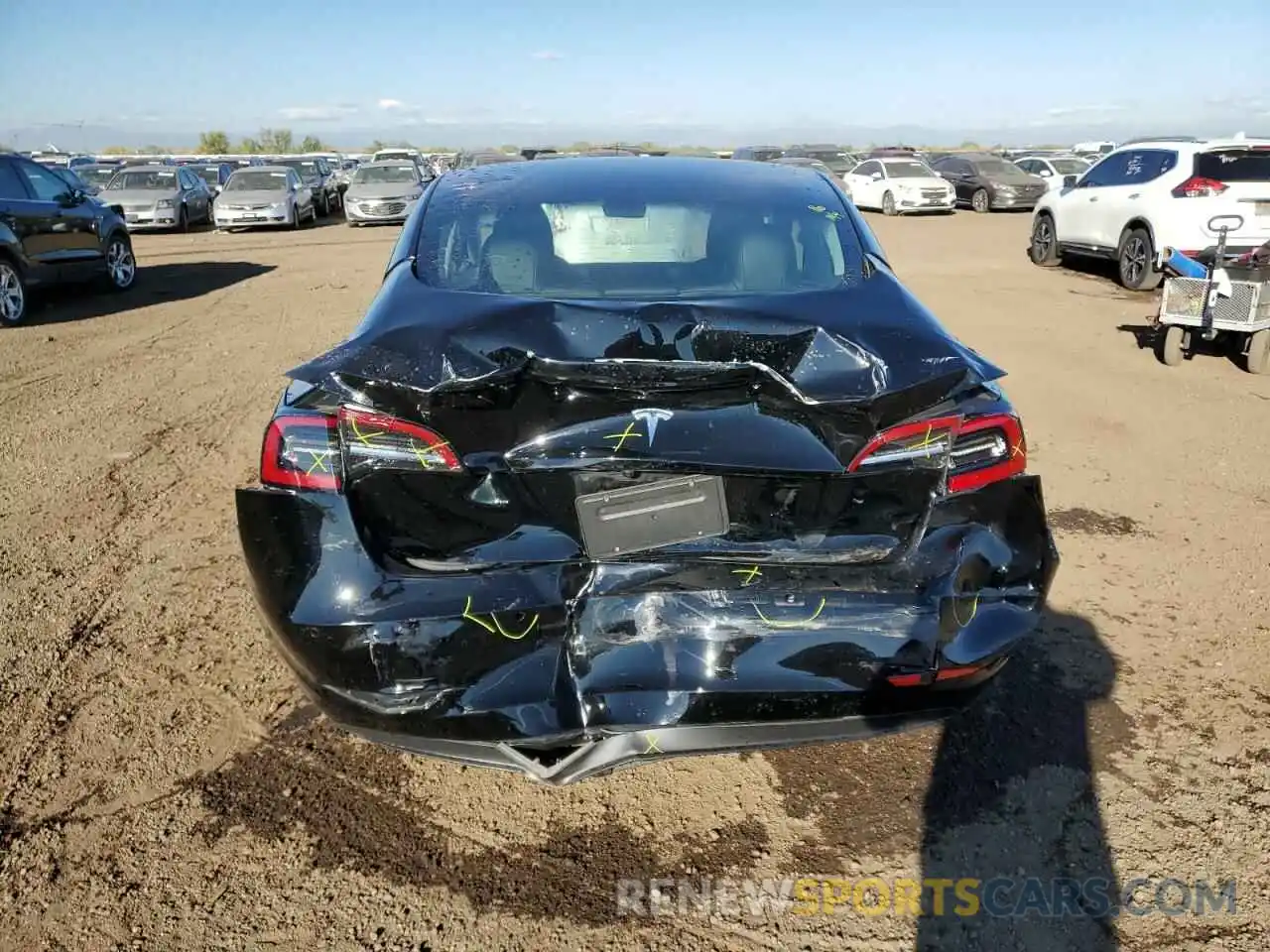 6 Photograph of a damaged car 5YJ3E1EA4NF184812 TESLA MODEL 3 2022